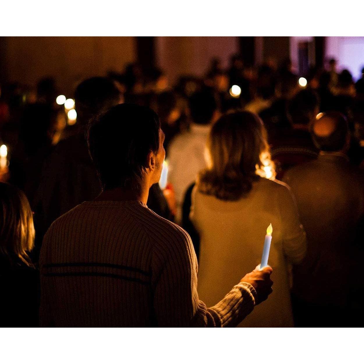 Set de 24 Velas LED sin llama xunhuimemory amarillas