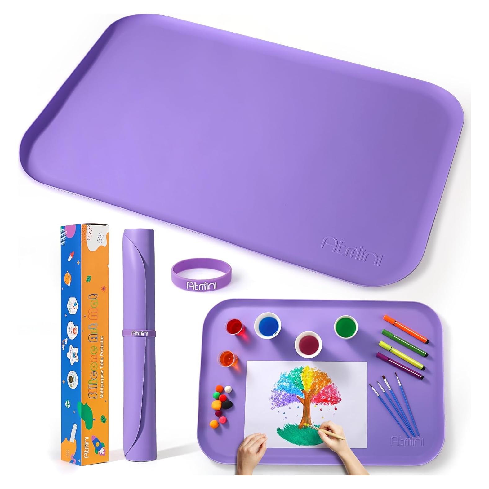 Alfombrilla de Silicona para Manualidades SAM-1 60x40 cm Púrpura