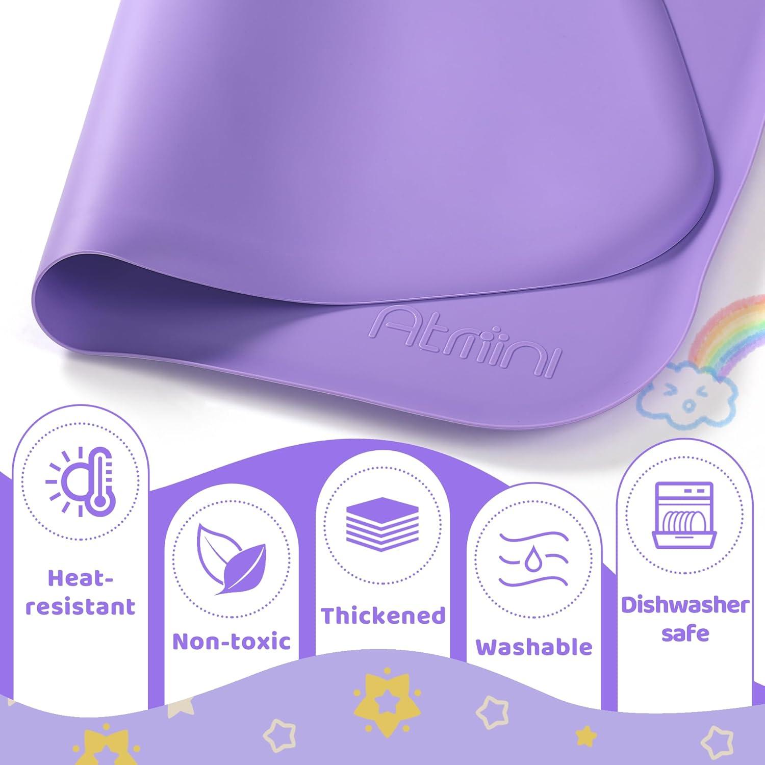 Alfombrilla de Silicona para Manualidades SAM-1 60x40 cm Púrpura