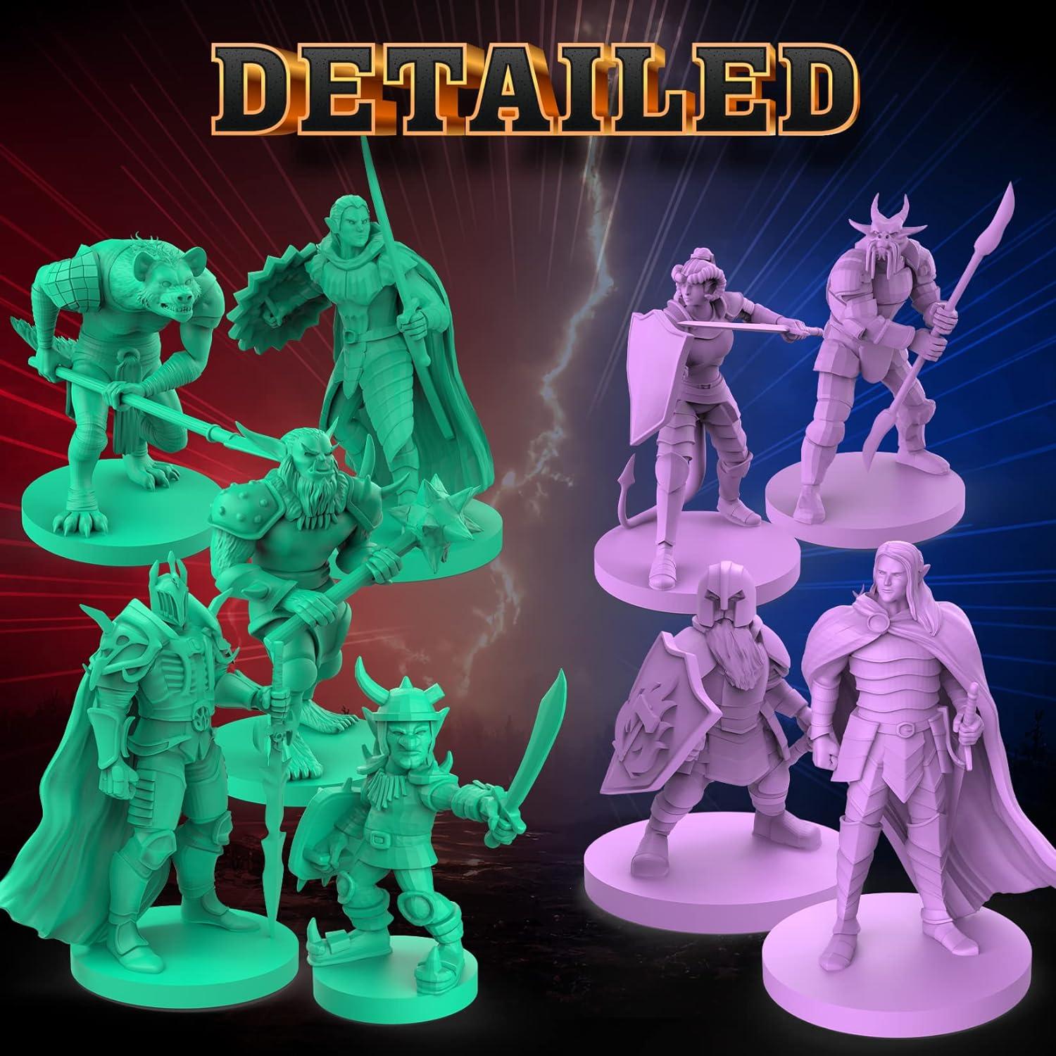 Conjunto de Mini Figuras RPG 102 Pcs - Héroes Míticos