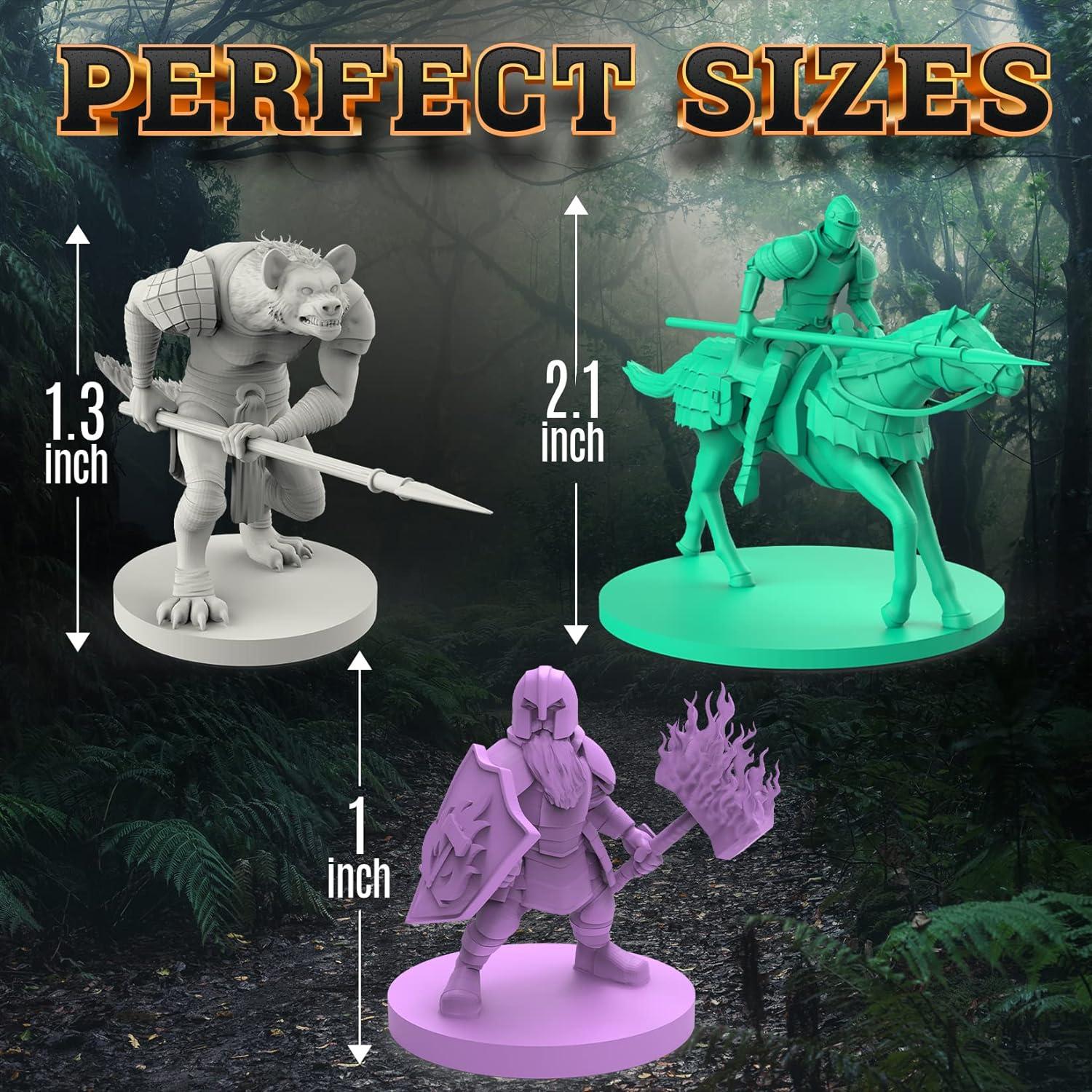 Conjunto de Mini Figuras RPG 102 Pcs - Héroes Míticos