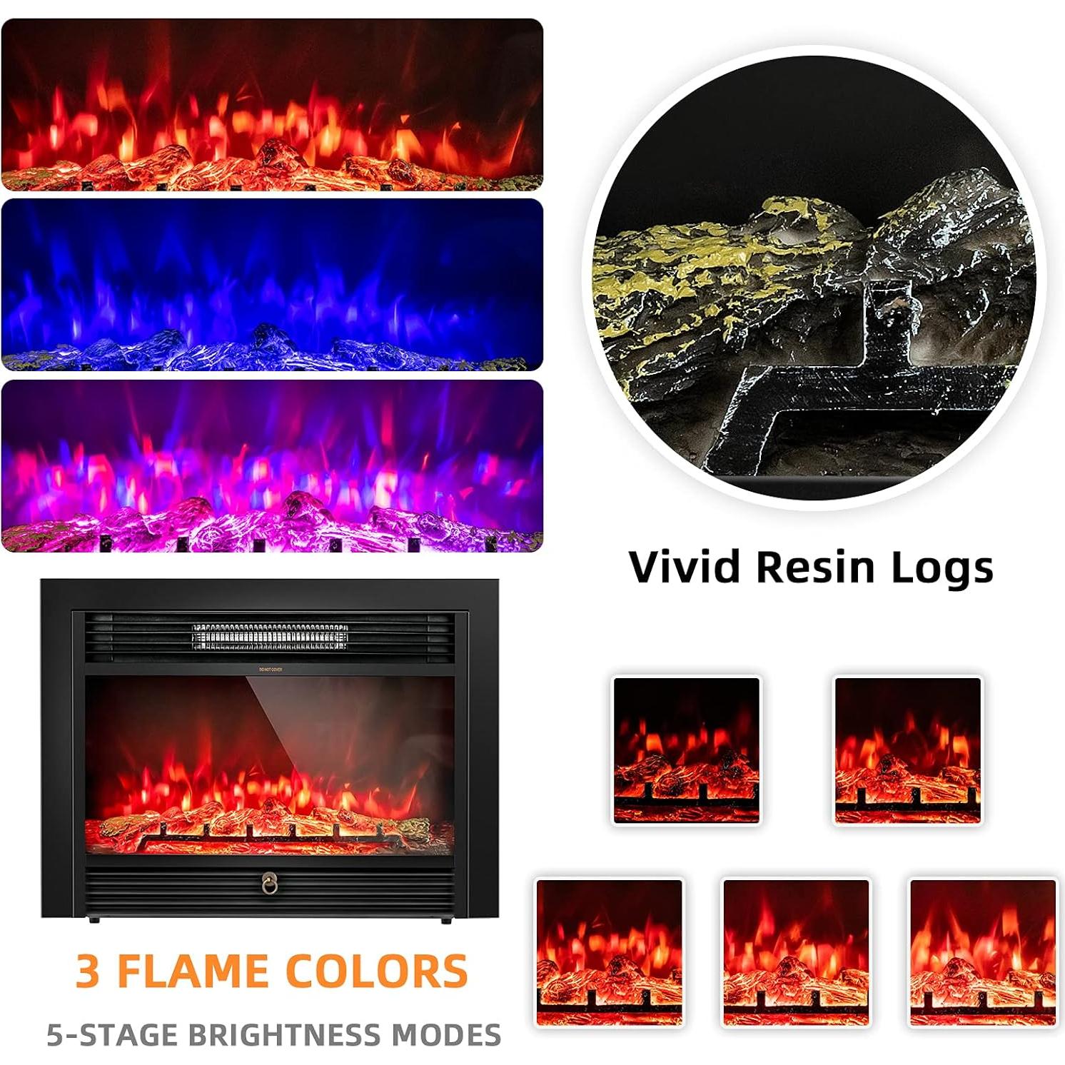 Chimenea Eléctrica ARLIME 72.39 cm con Control Remoto