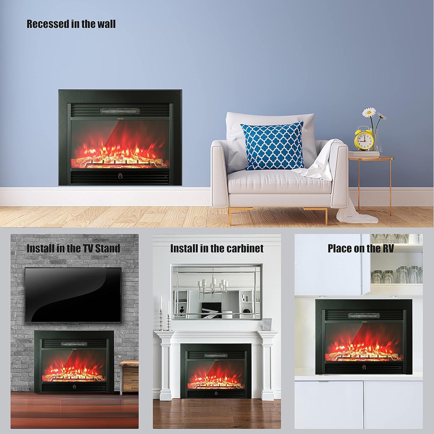 Chimenea Eléctrica ARLIME 72.39 cm con Control Remoto