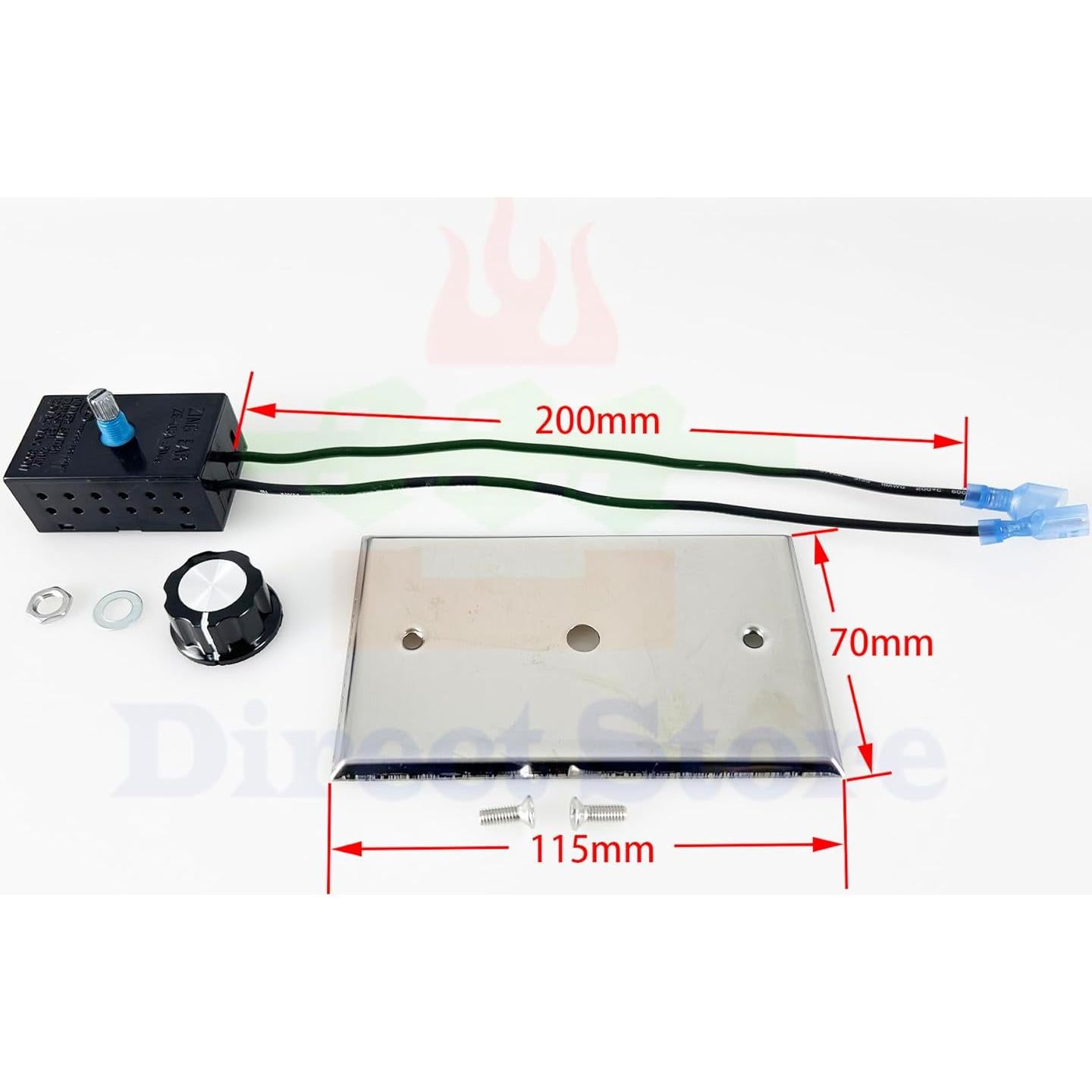 Control de Velocidad DN124 Tienda Directa para Ventilador de Chimenea