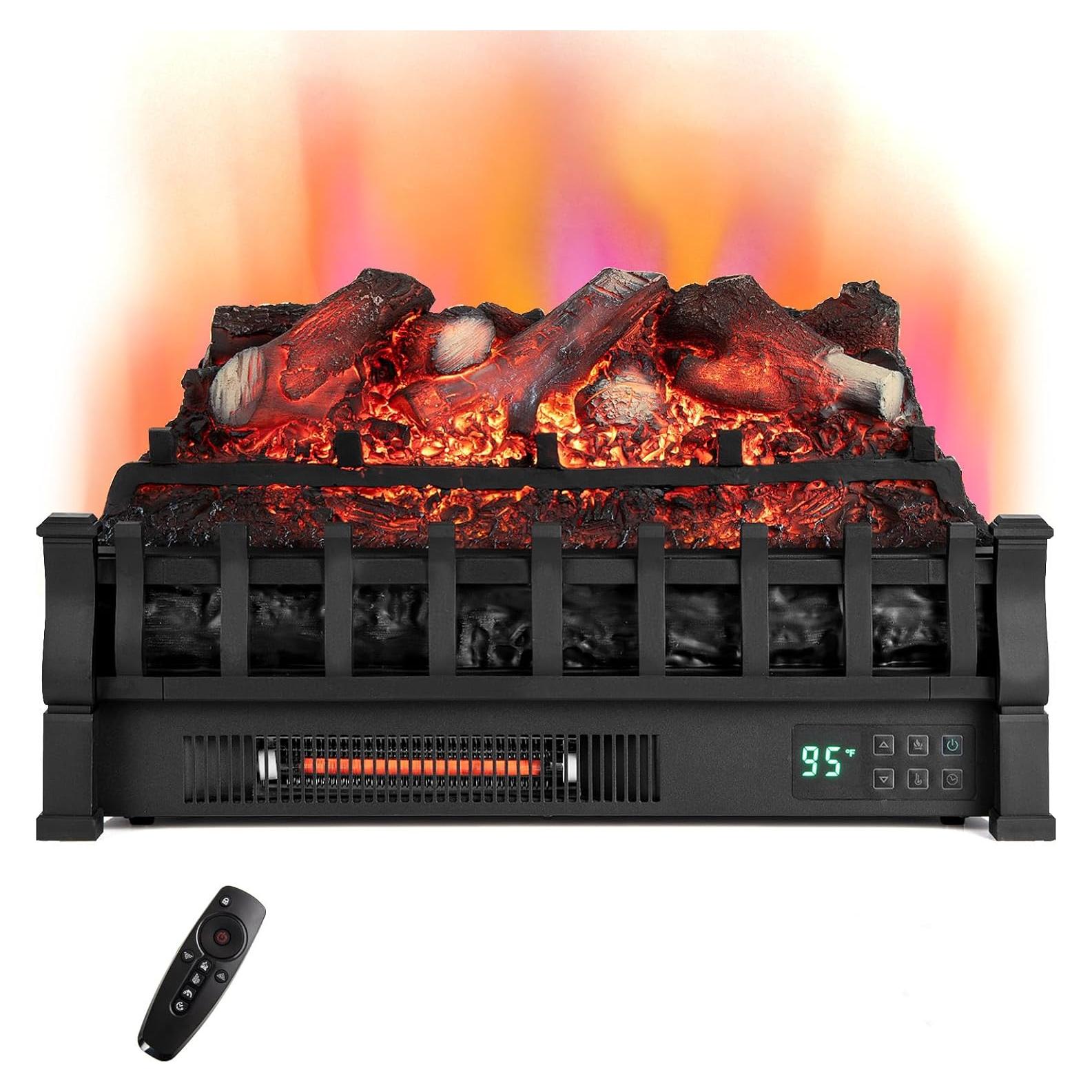 Calentador Eléctrico RELAX4LIFE 1500W Chimenea 3D 92m²