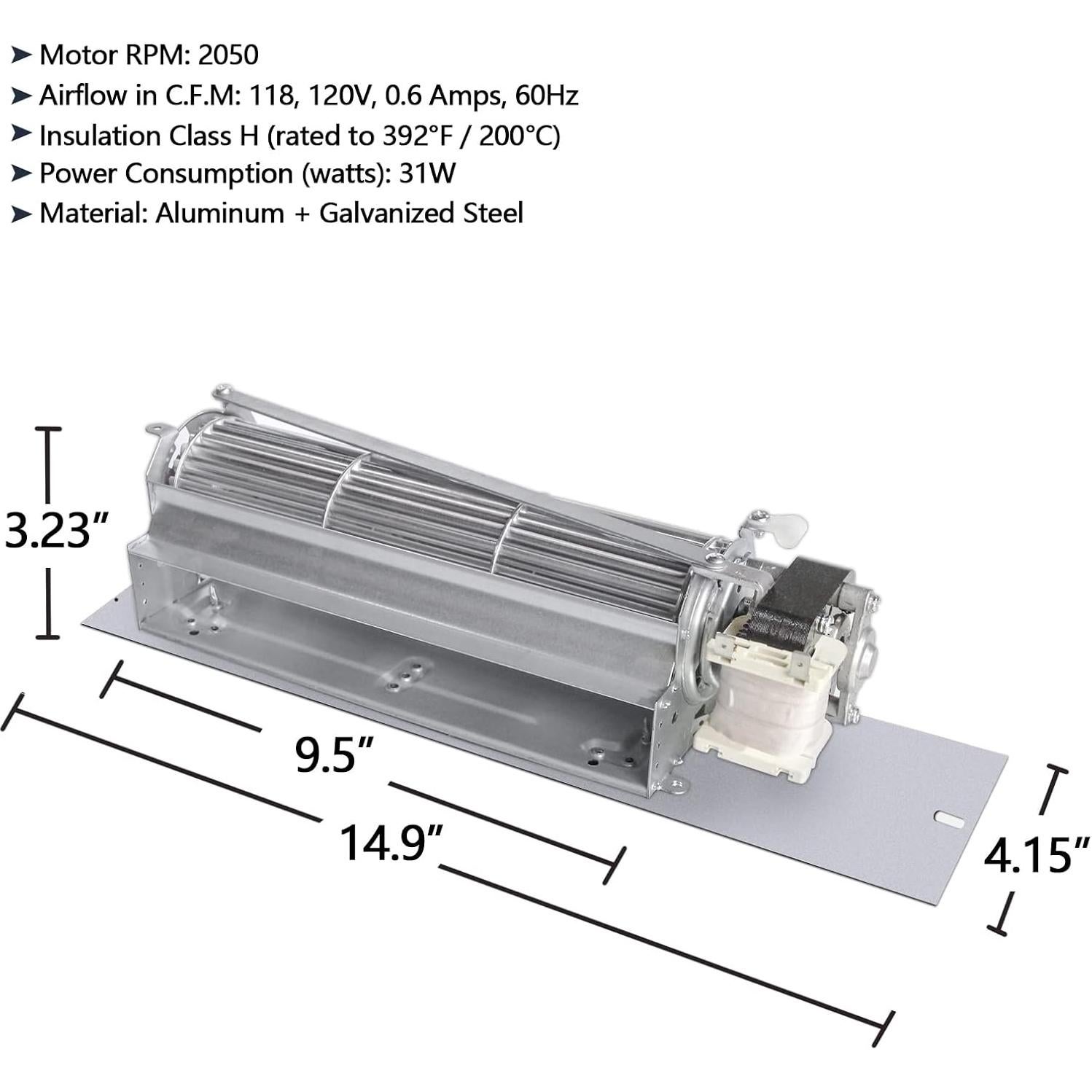 Ventilador de Chimenea Hongso FK24 118 CFM Silencioso