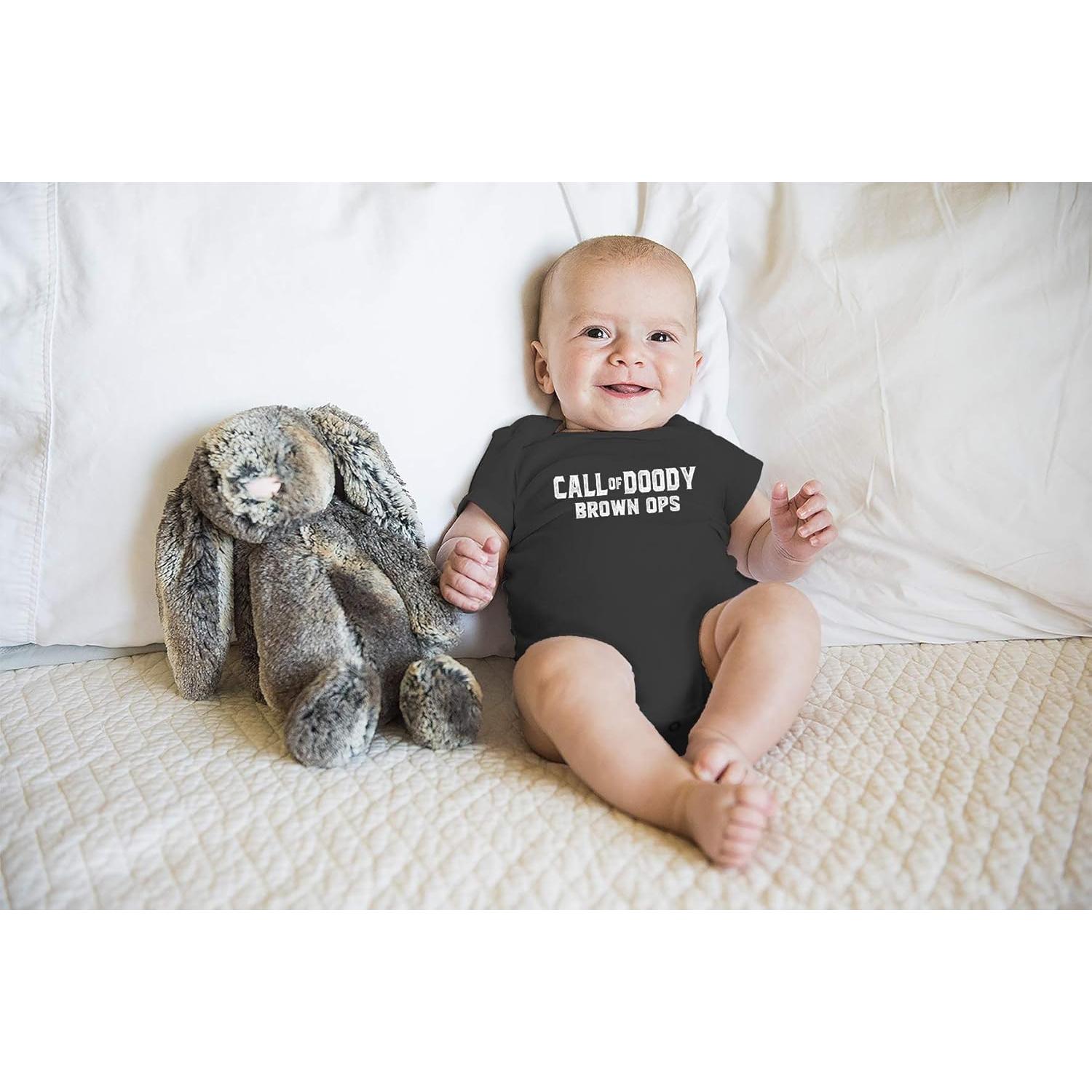 Body Divertido para Bebé Funnwear 6 Meses Color Negro