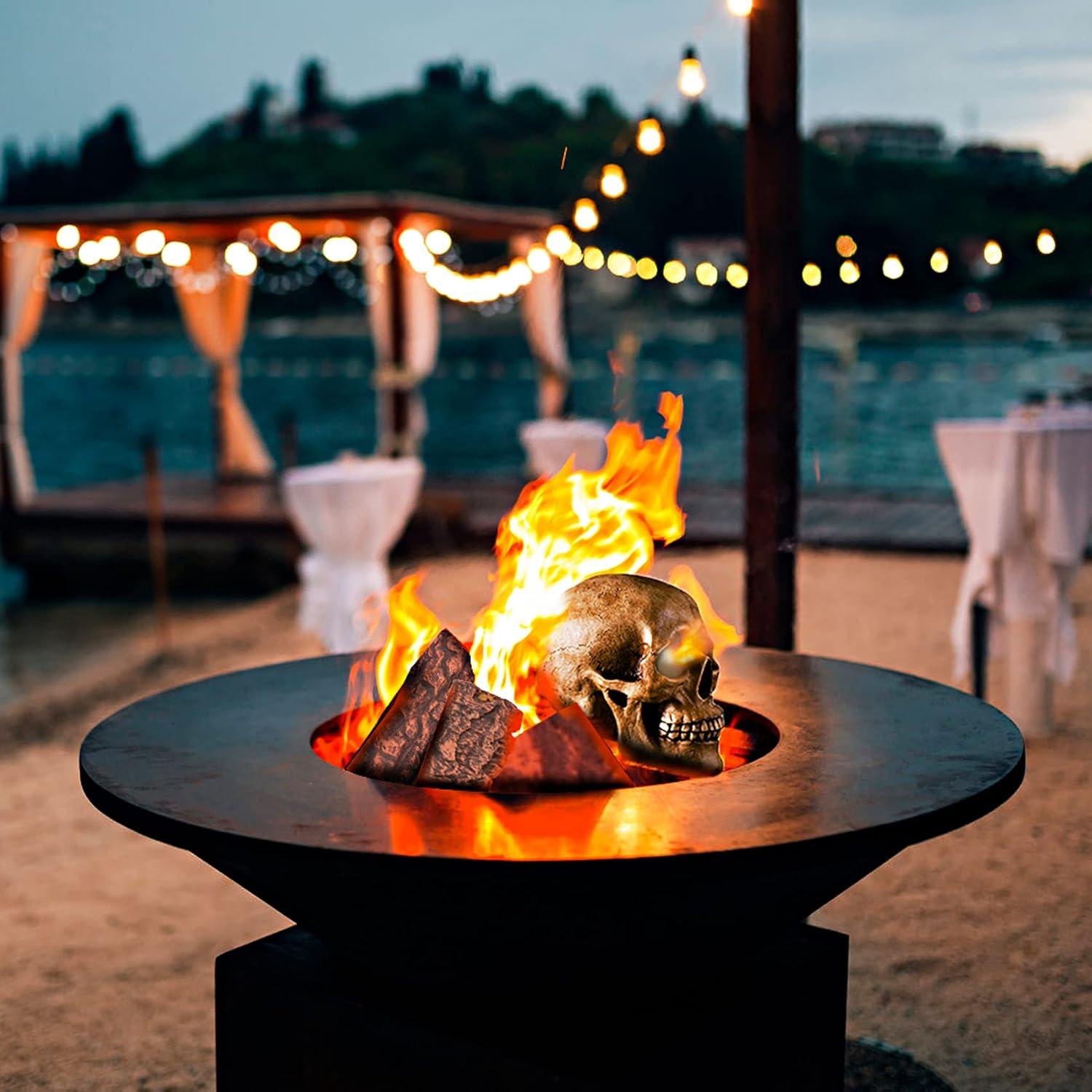 Conjunto de 4 troncos de cerámica Stanbroil para chimenea