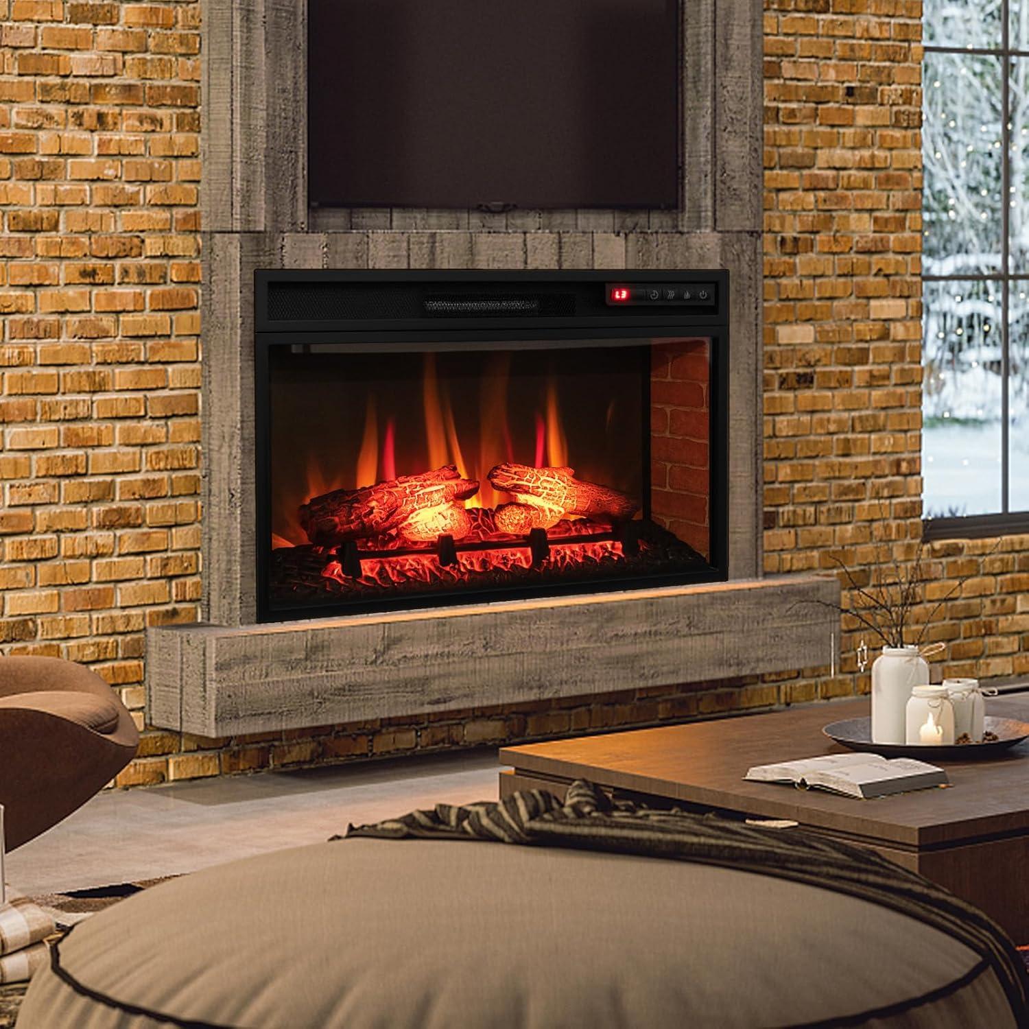 Insertador de Chimenea Eléctrica ORALNER 68.6 cm 1400W Control Remoto