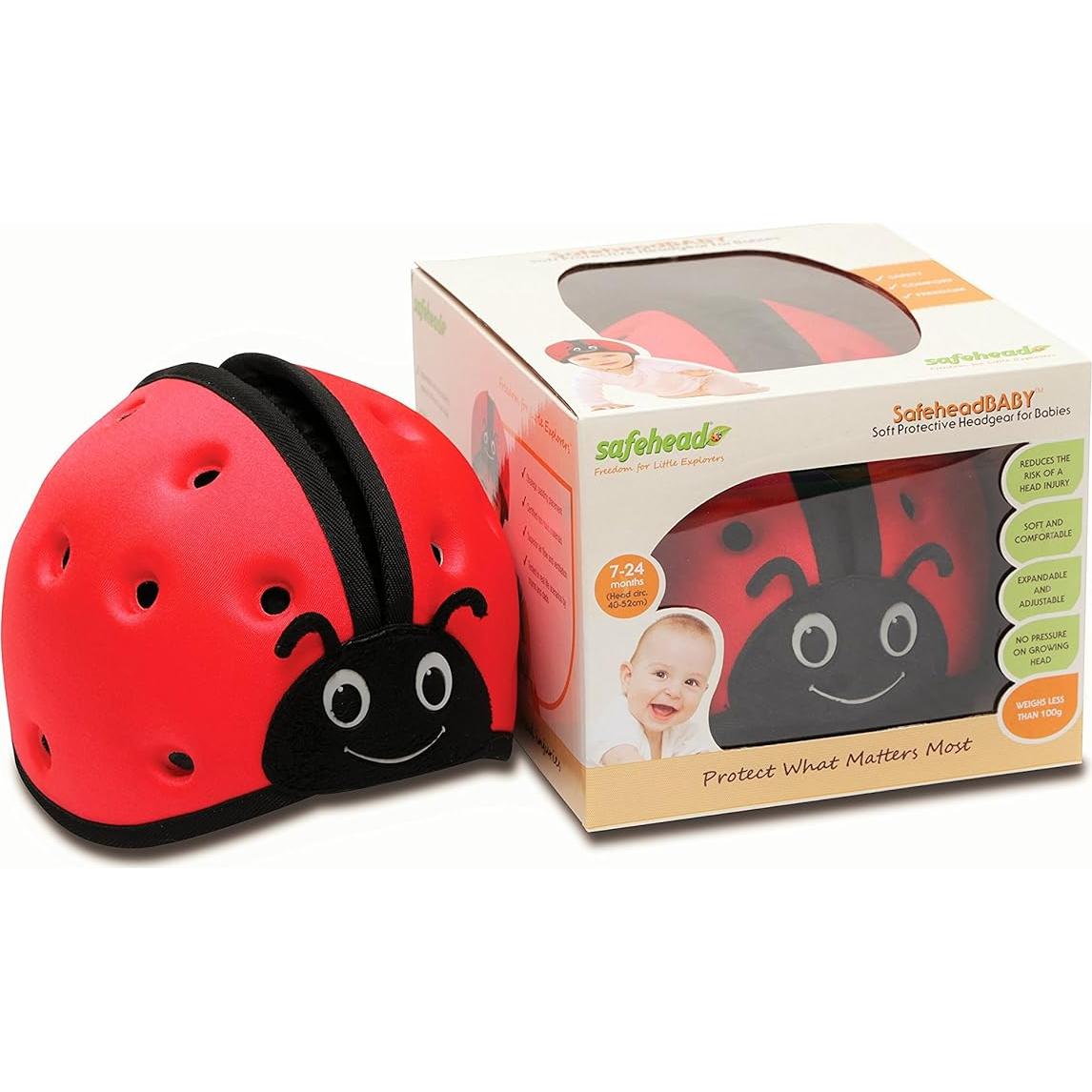 Casco Protector SafeheadBABY Dálmata Rosa para Bebés