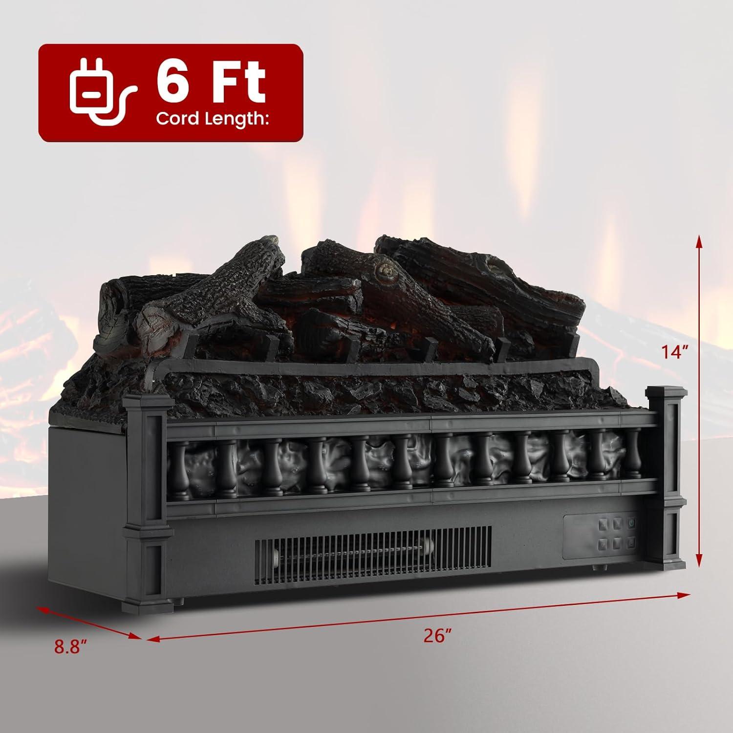 Insertar Chimenea Eléctrica ORALNER 66 cm 1500W Control Remoto