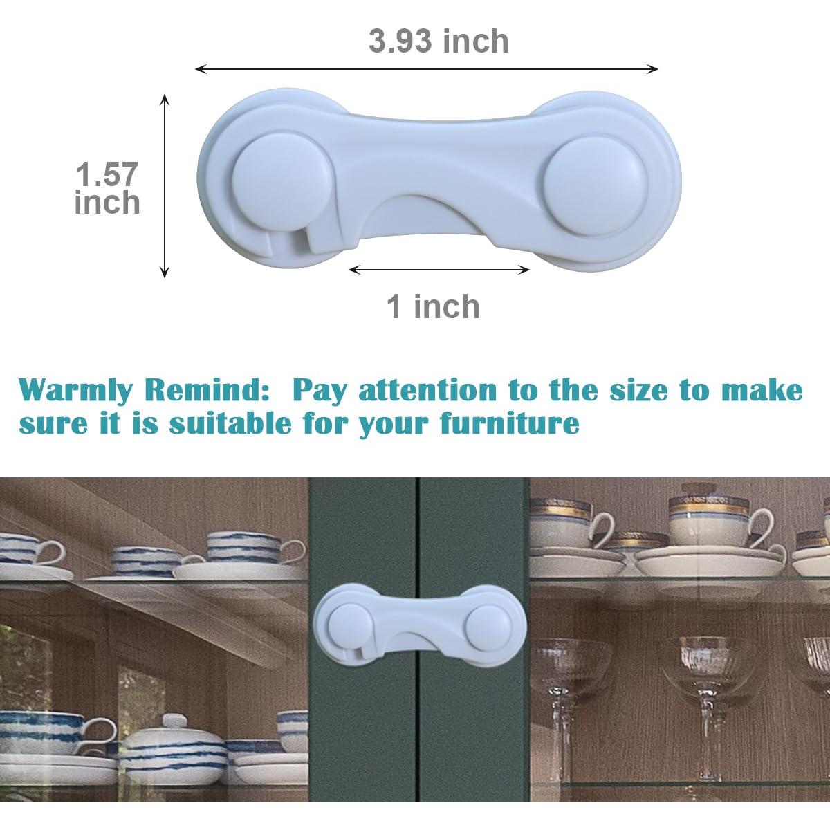 Candados a Prueba de Niños KongNai 10 Pcs Adhesivos para Cajones