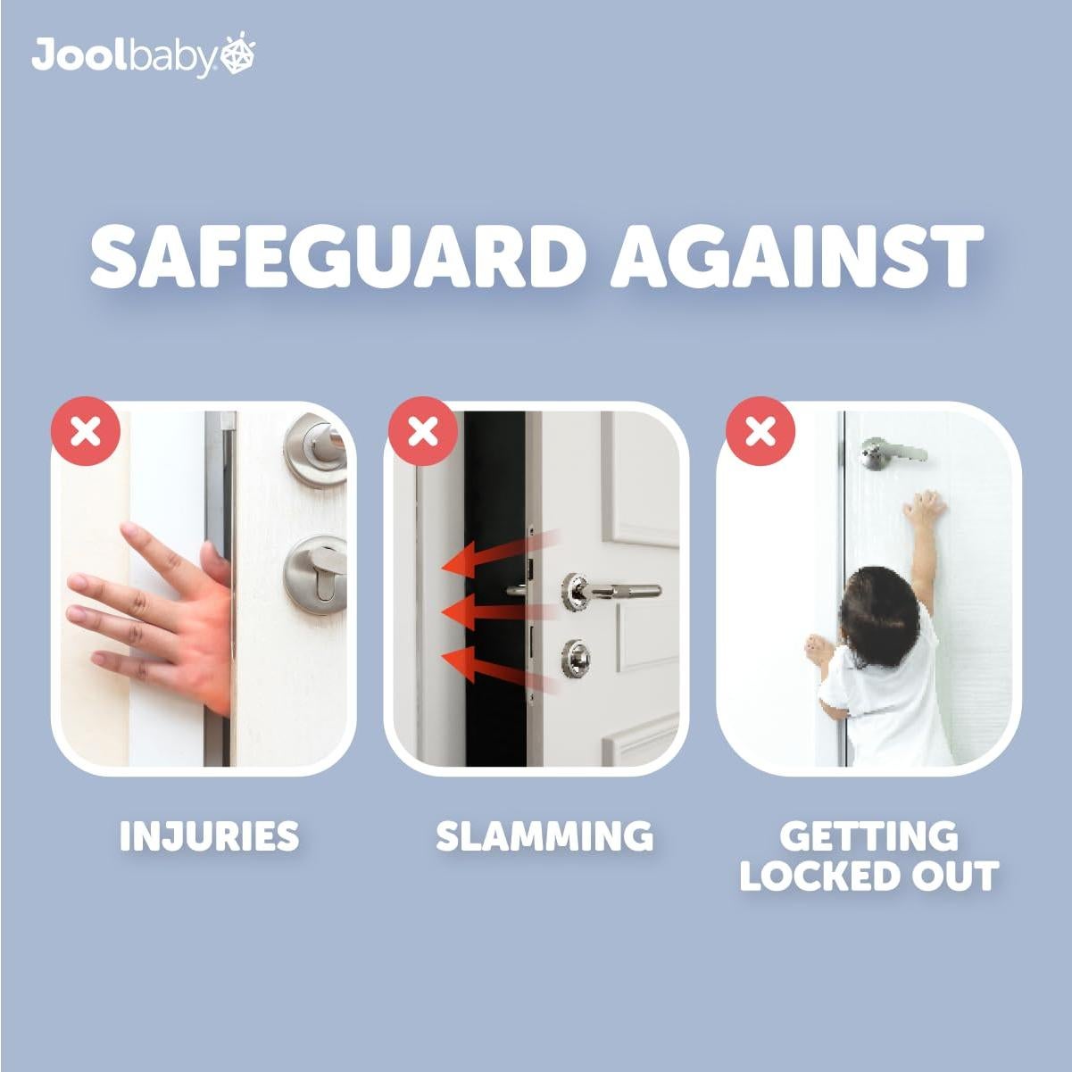 Protectores de Puerta Jool Baby DPG-106 Espuma Suave 6 Pzas