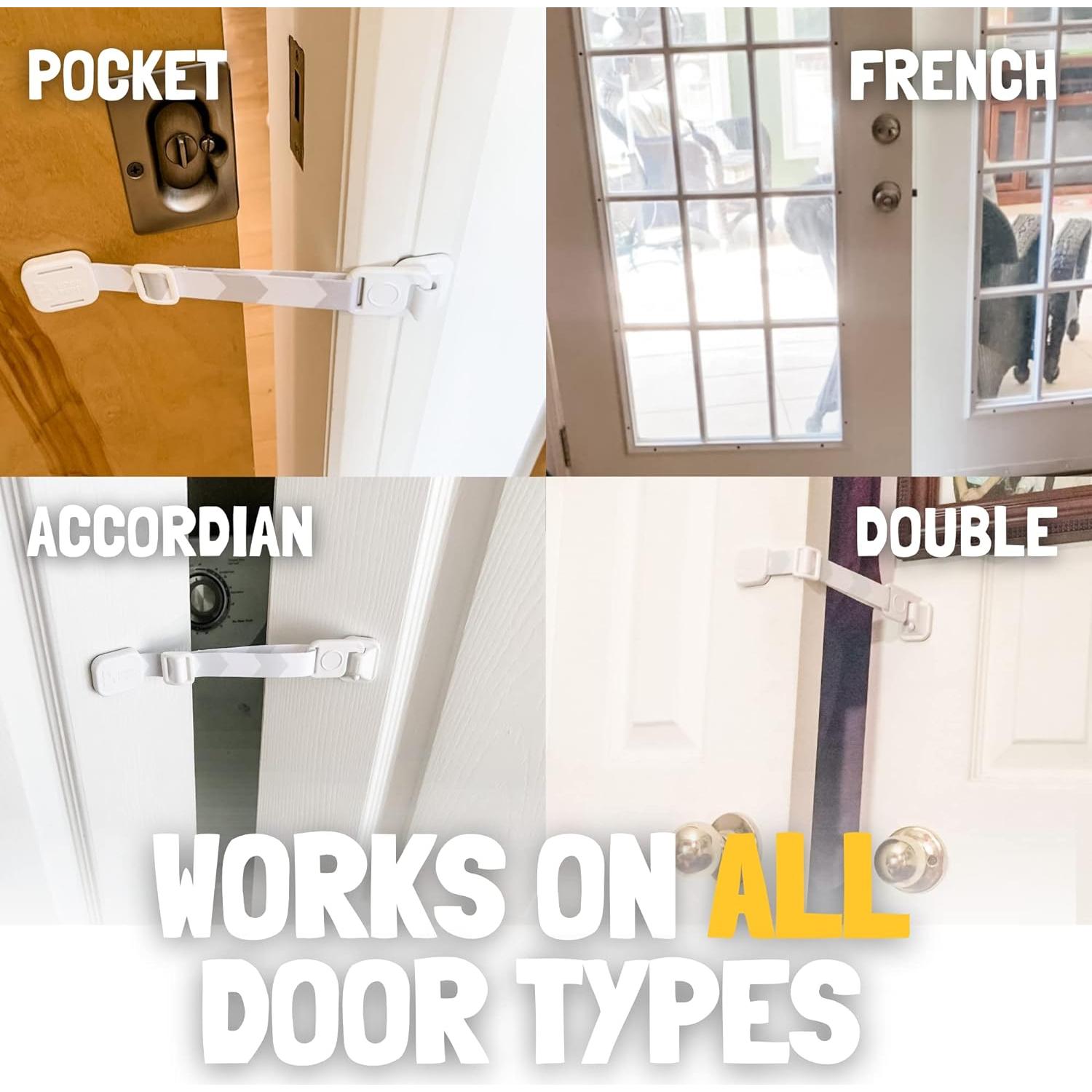 Cierre de puerta para gatos Door Buddy ajustable 0-15 cm