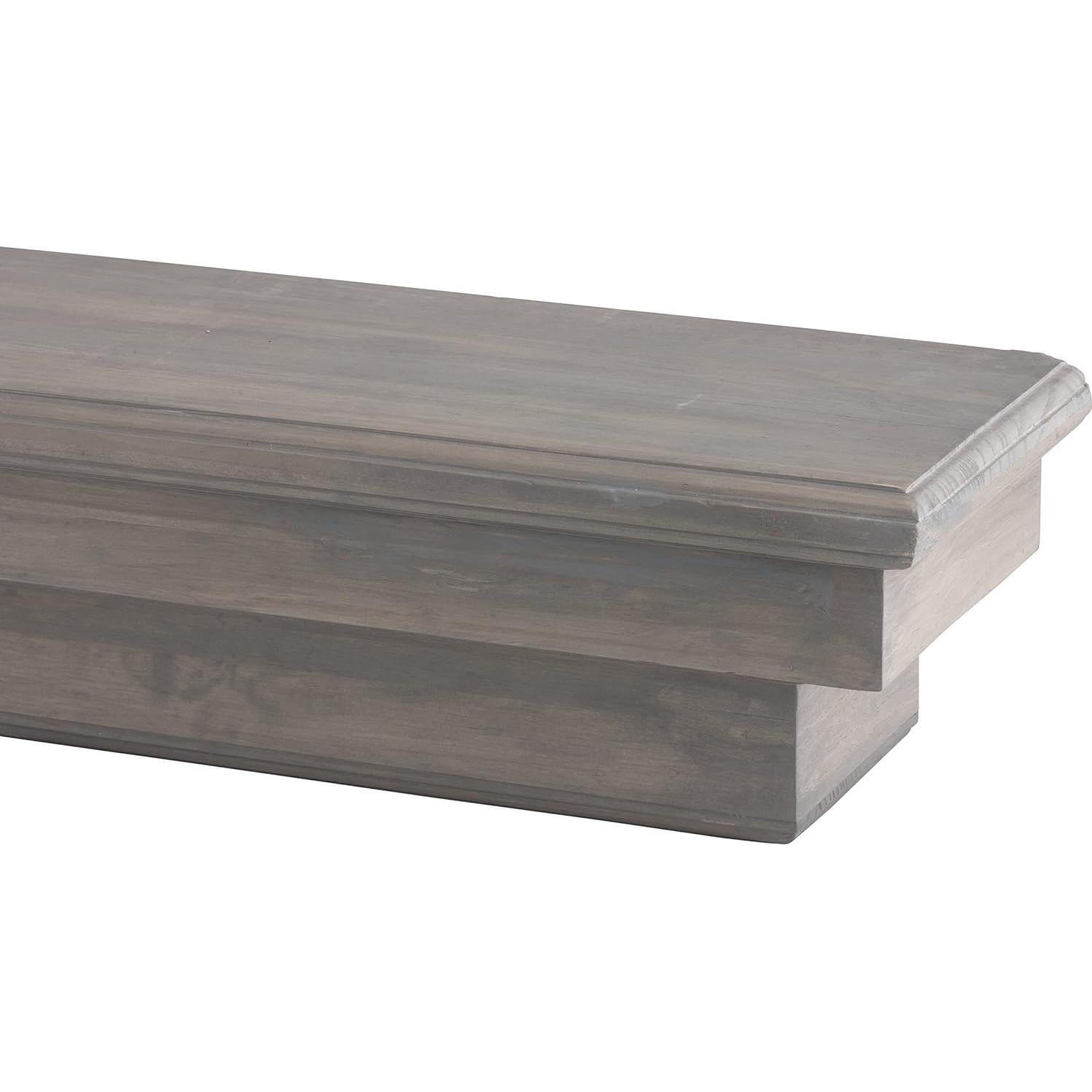 Estante Flotante para Chimenea Dogberry 48" Gris Ceniza