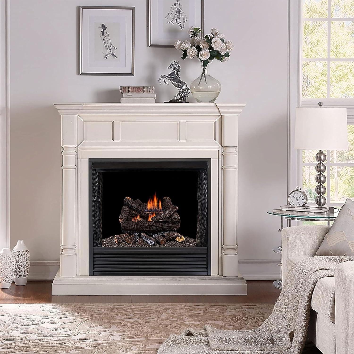 Conjunto de troncos Duluth Forge 18" gas sin ventilación 30000 BTU