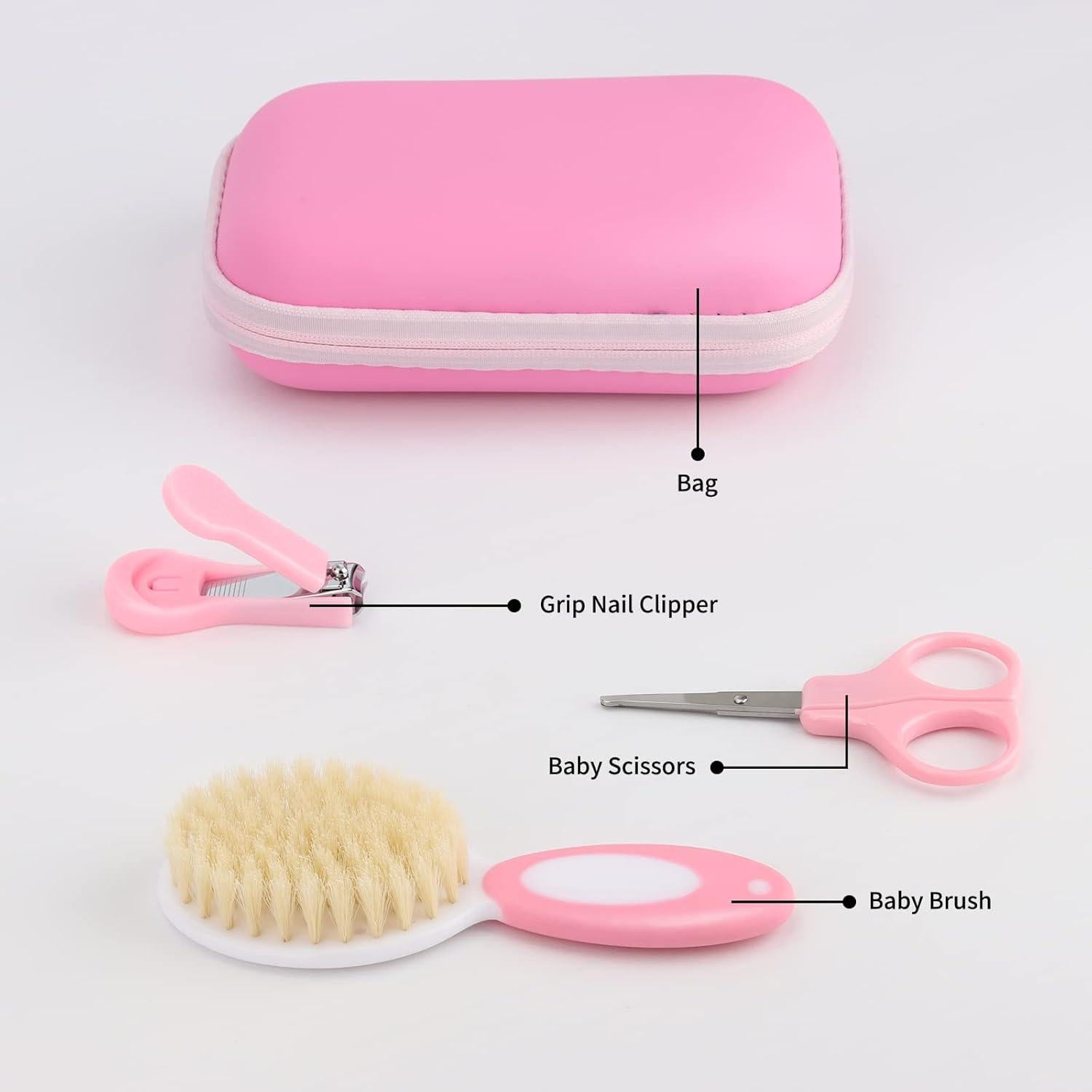 Kit de Cuidado para Bebés Esonto 24 Piezas Rosa