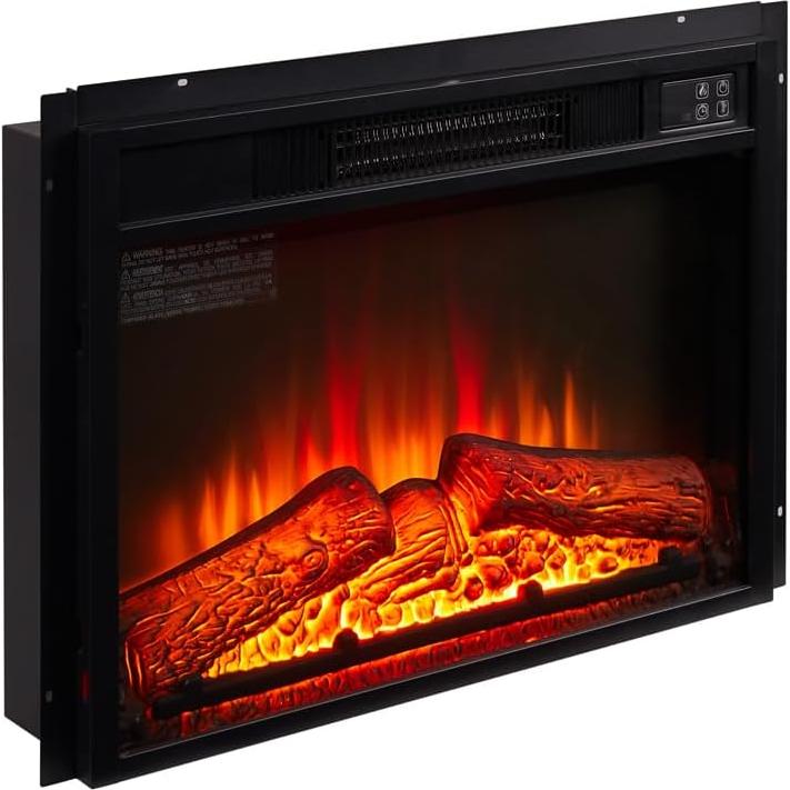 Chimenea Eléctrica Insertar Genérico 1400W 58.42cm Negra