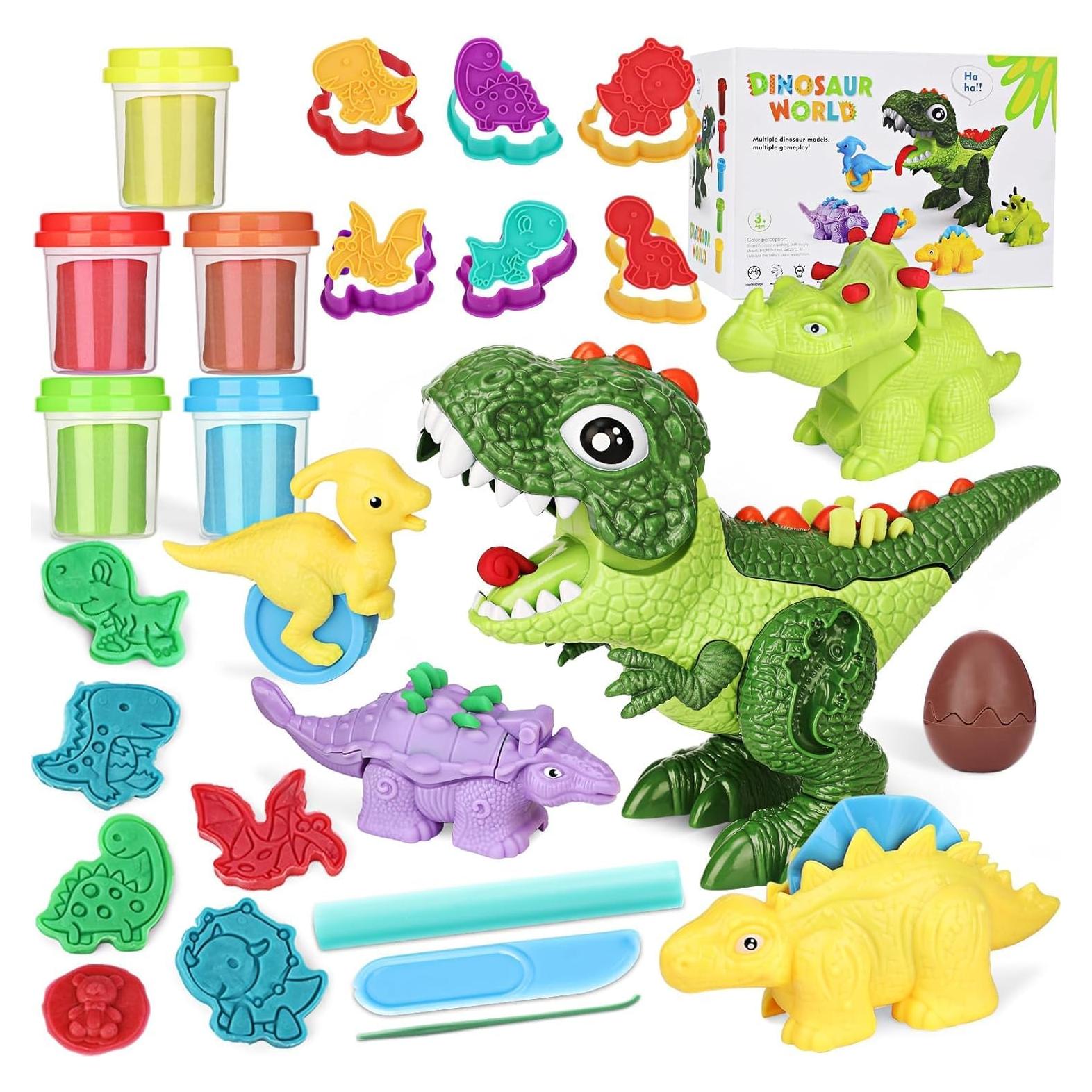 Conjunto de Masa de Color Dinosaurio Cinne 20 Piezas 3-8 Años