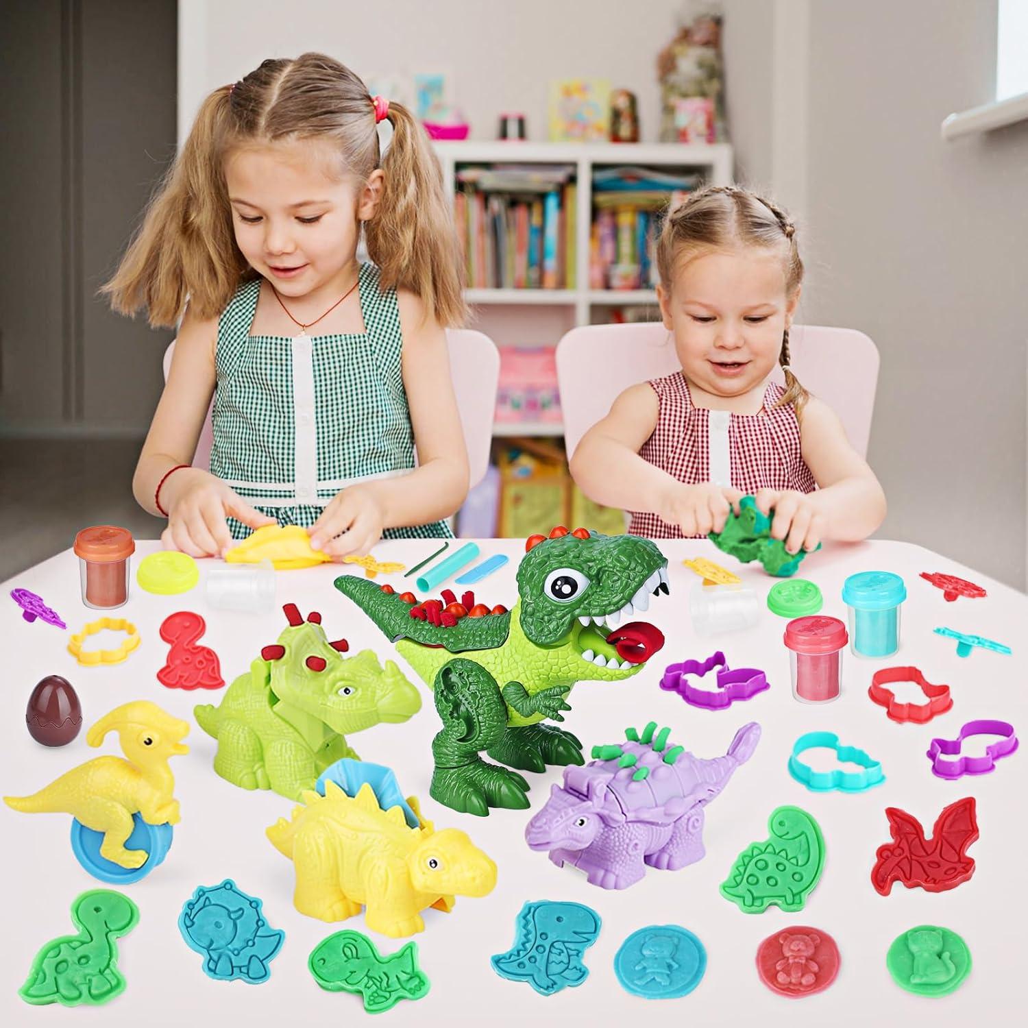 Conjunto de Masa de Color Dinosaurio Cinne 20 Piezas 3-8 Años