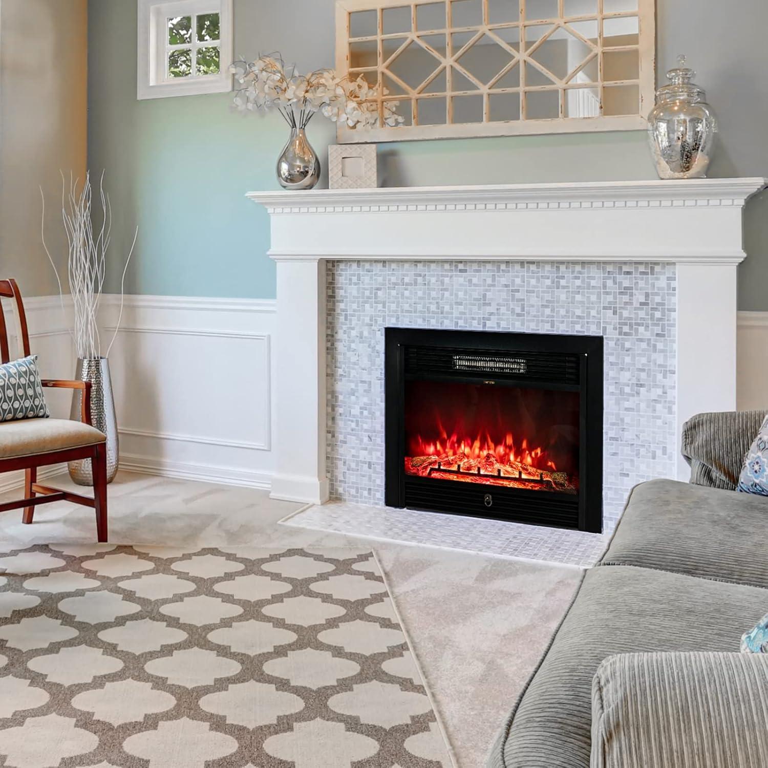 Chimenea Eléctrica GLACER EP100 750W/1500W Montada en Pared