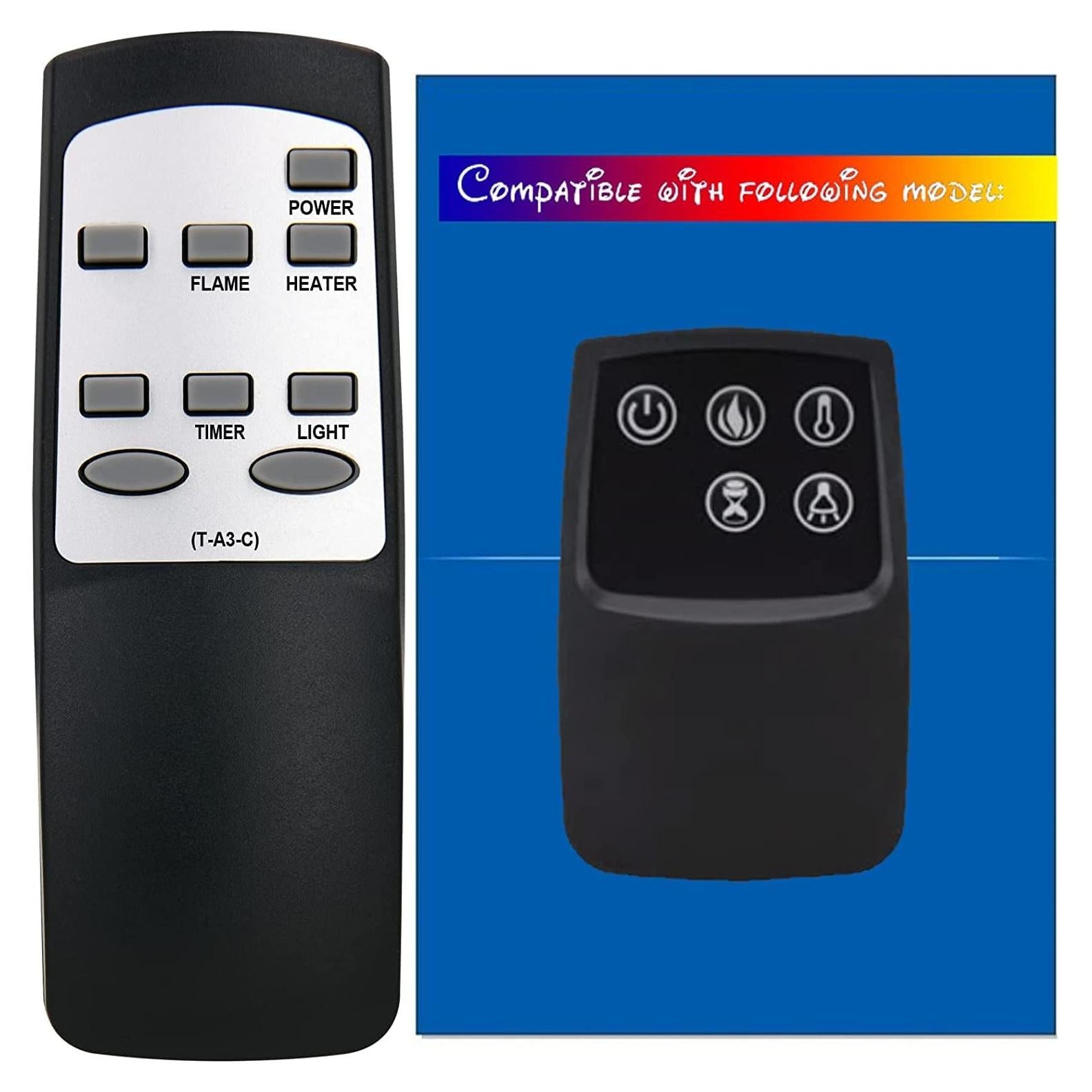 Control Remoto Reemplazo Twin Star CLASSICFLAME 34HF601