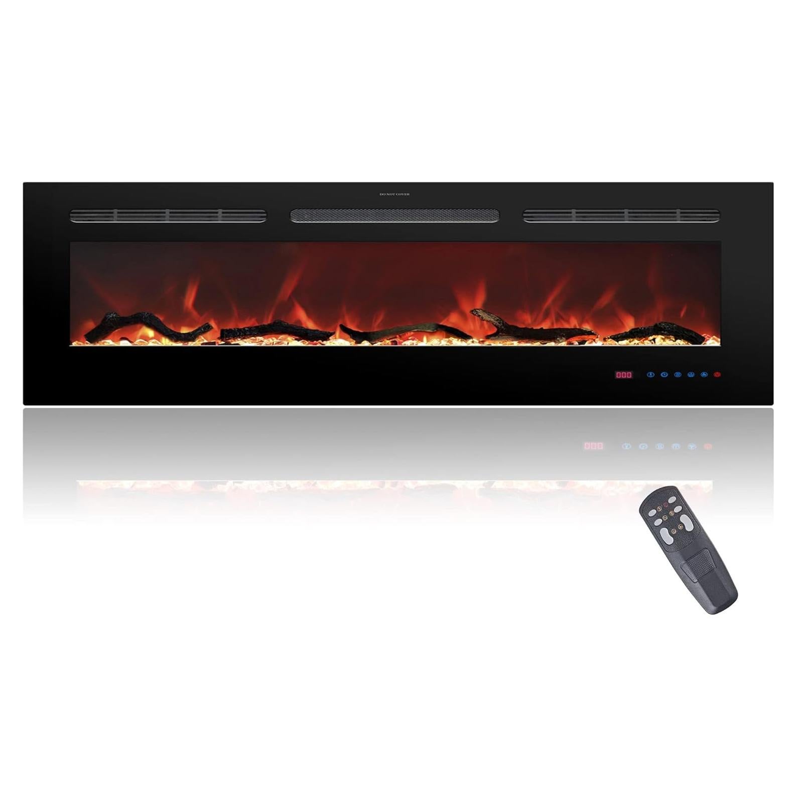 Chimenea eléctrica Oxhark Flame 152 cm con control remoto