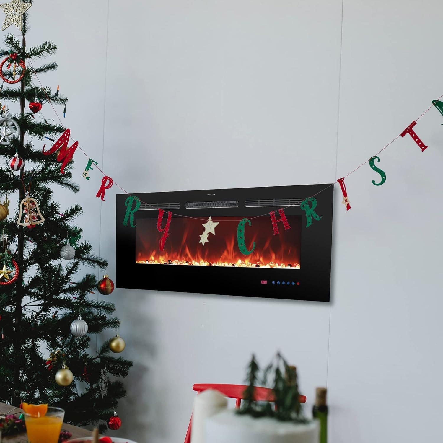 Chimenea eléctrica Oxhark Flame 152 cm con control remoto