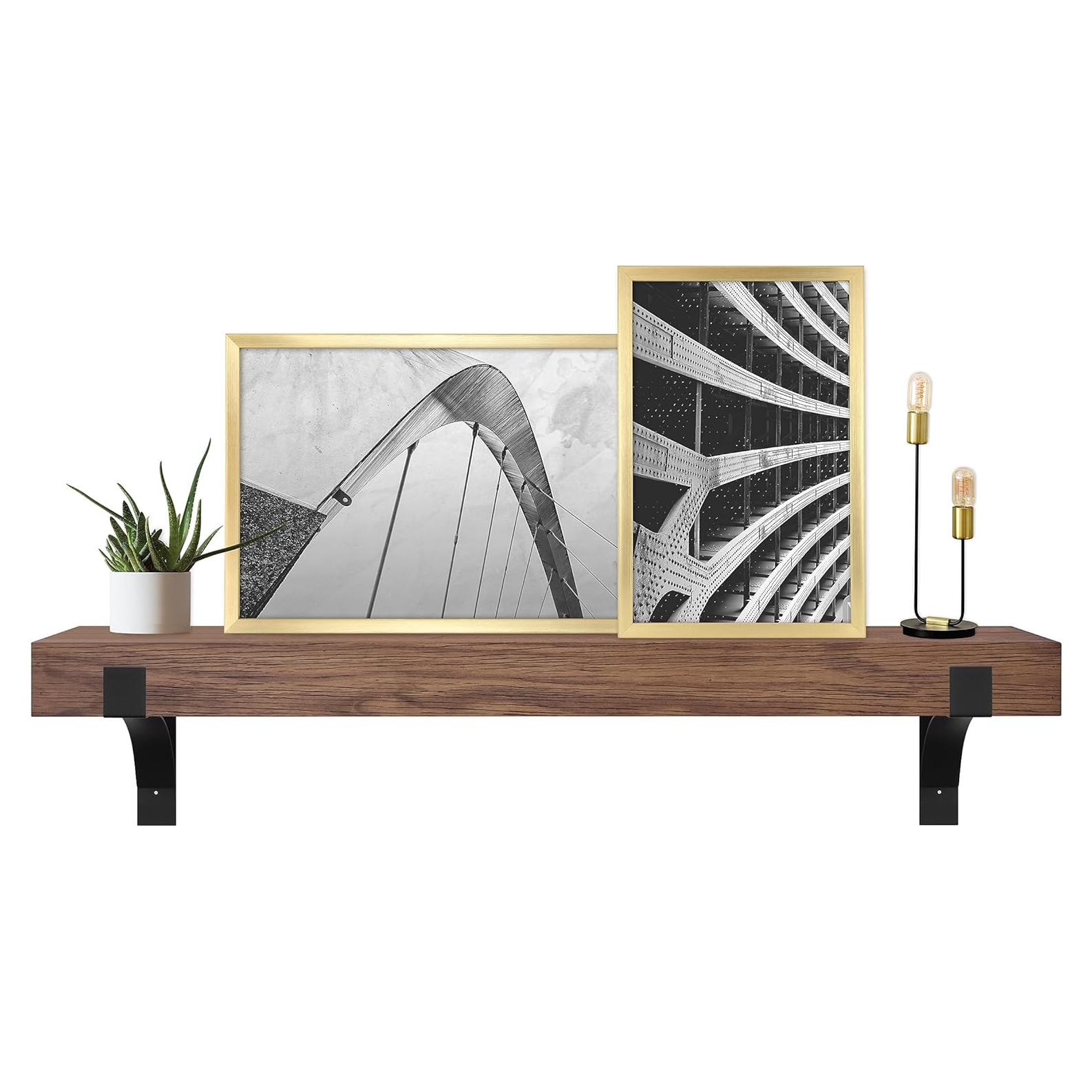 Estante Flotante Master & Co. 121,92 cm Madera Nogal