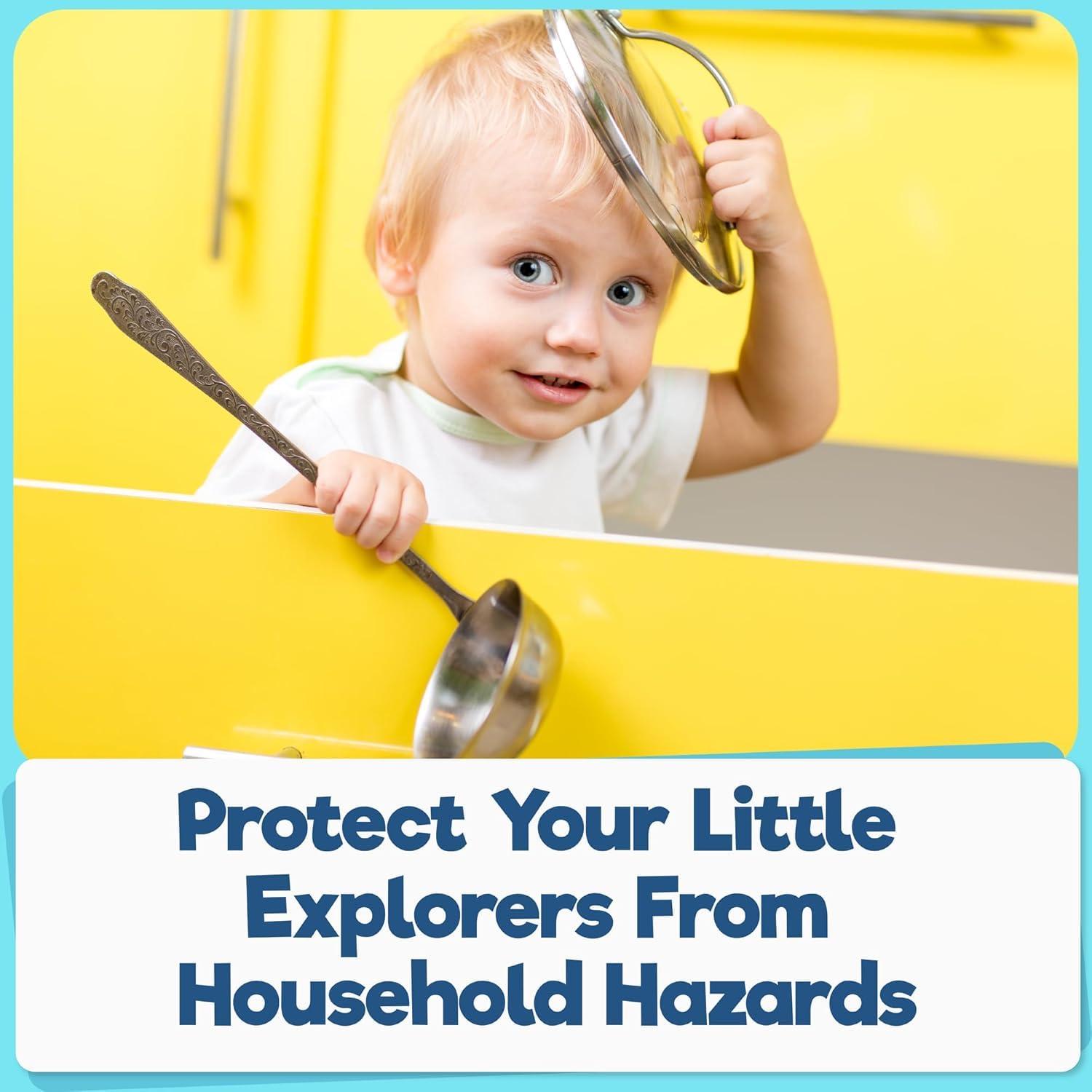 Cerraduras de Seguridad Mejoradas para Gabinetes - 10 Pzas