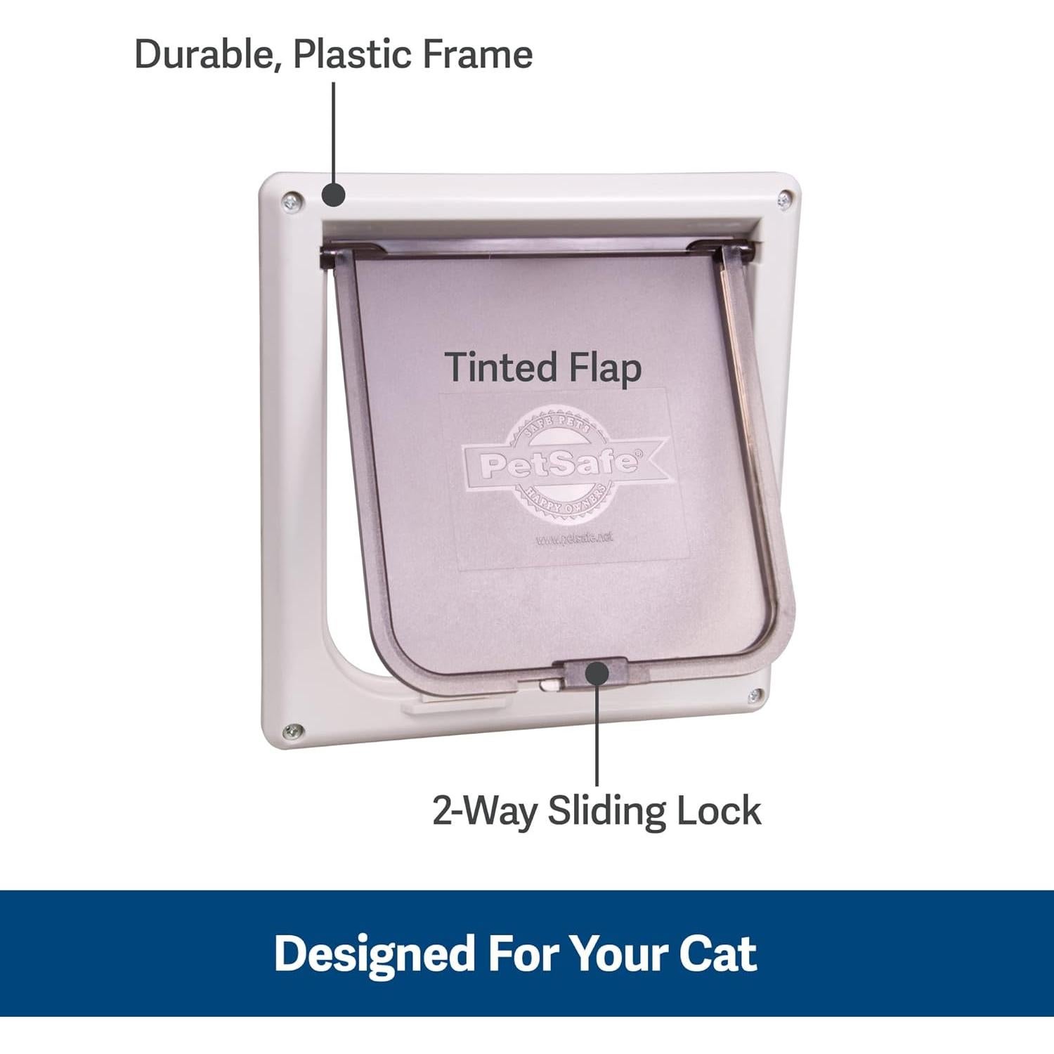 Puerta para Gatos PetSafe Cerradura 2 Vías 14.6x14.6cm