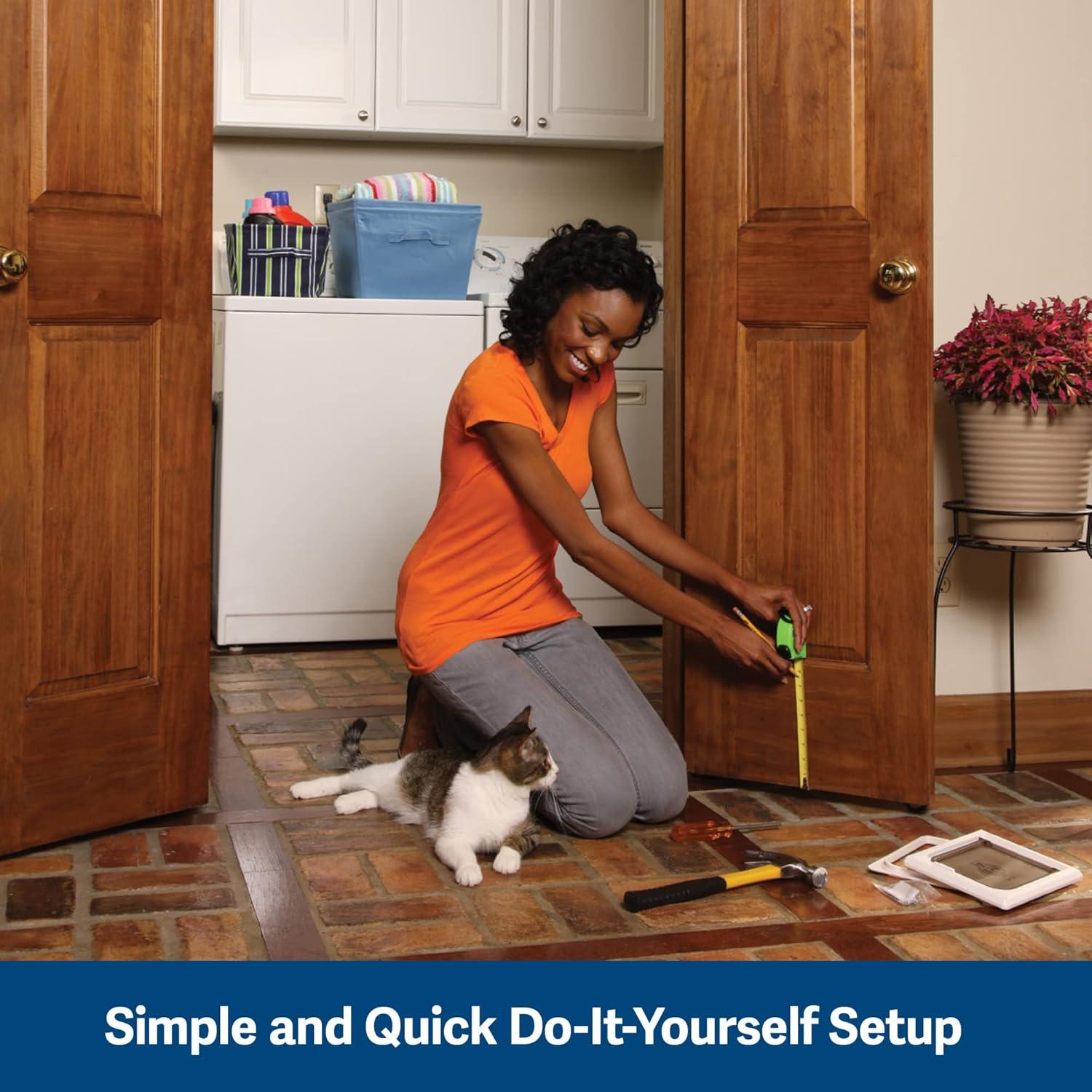 Puerta para Gatos PetSafe Cerradura 2 Vías 14.6x14.6cm