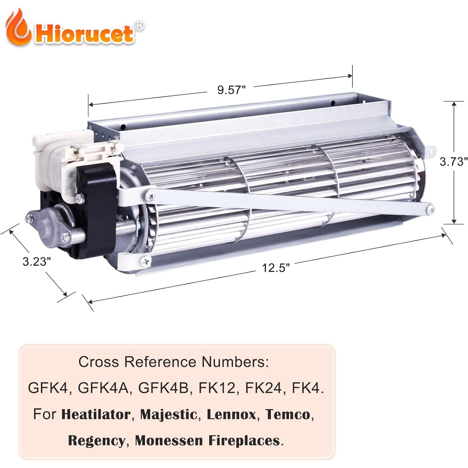 Ventilador Soplador de Chimenea Hiorucet GFK4 130 CFM