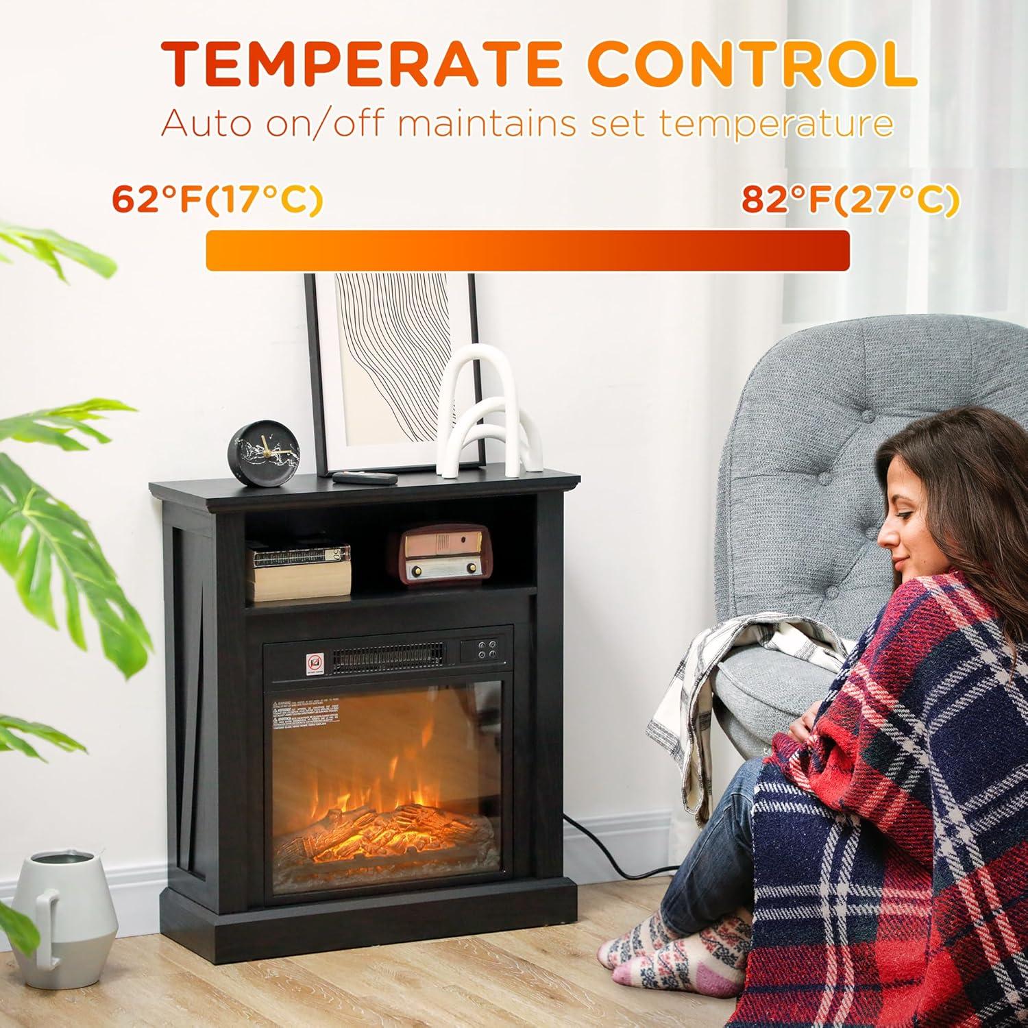 Chimenea Eléctrica Genérico 1400W con Control Remoto