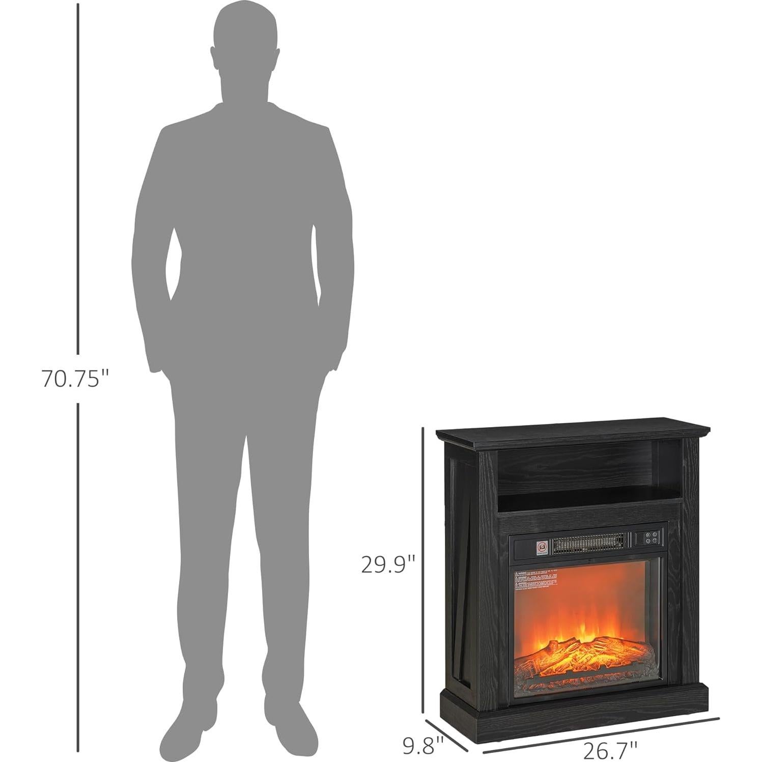 Chimenea Eléctrica Genérico 1400W con Control Remoto