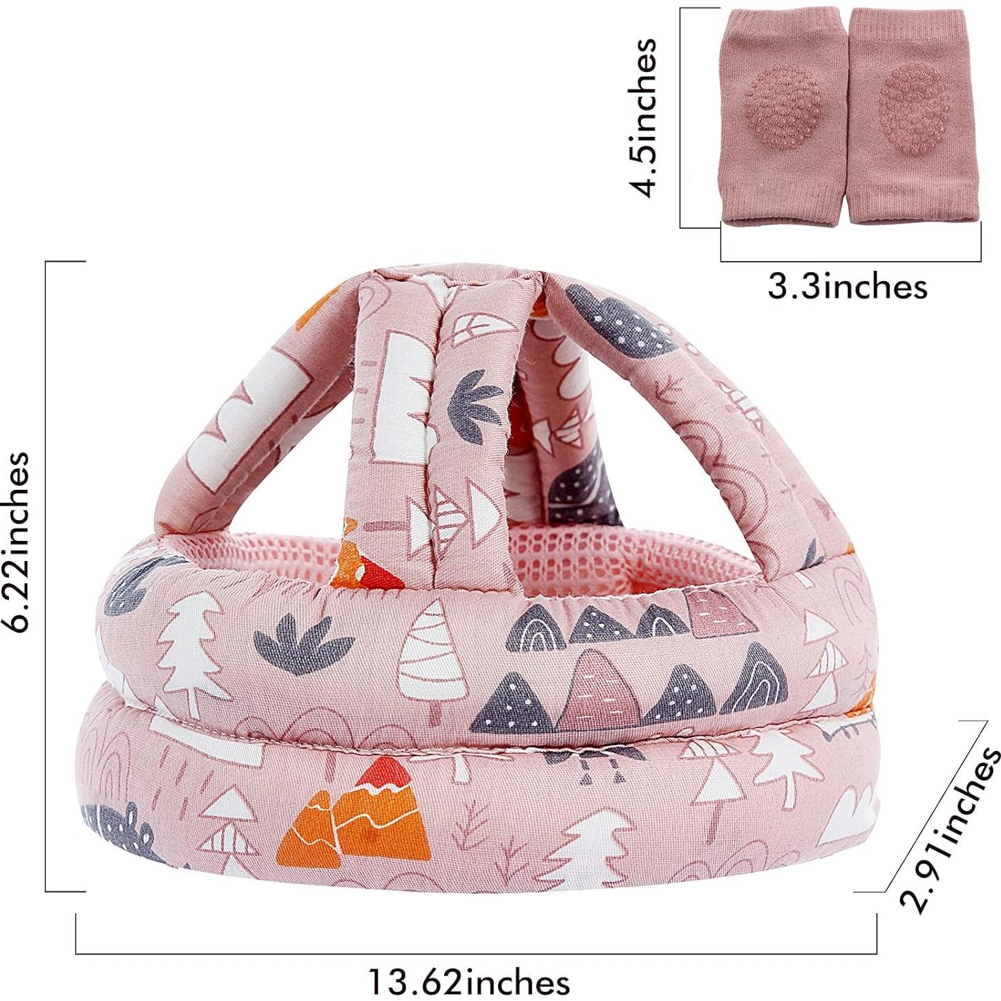 Casco de Seguridad Bebé NC BB-1003 Ajustable Transpirable Rosa