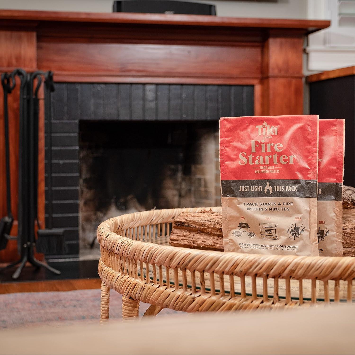 Paquete de 10 Encendedores TIKI para Fuego Rápido 0,45 kg