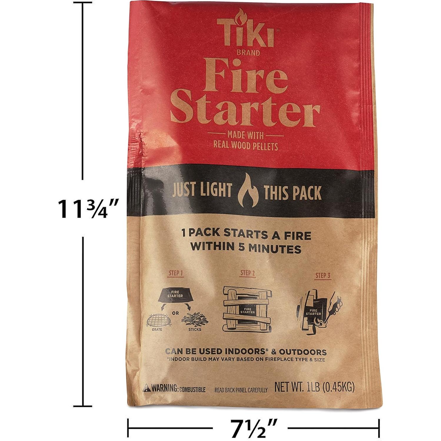 Paquete de 10 Encendedores TIKI para Fuego Rápido 0,45 kg