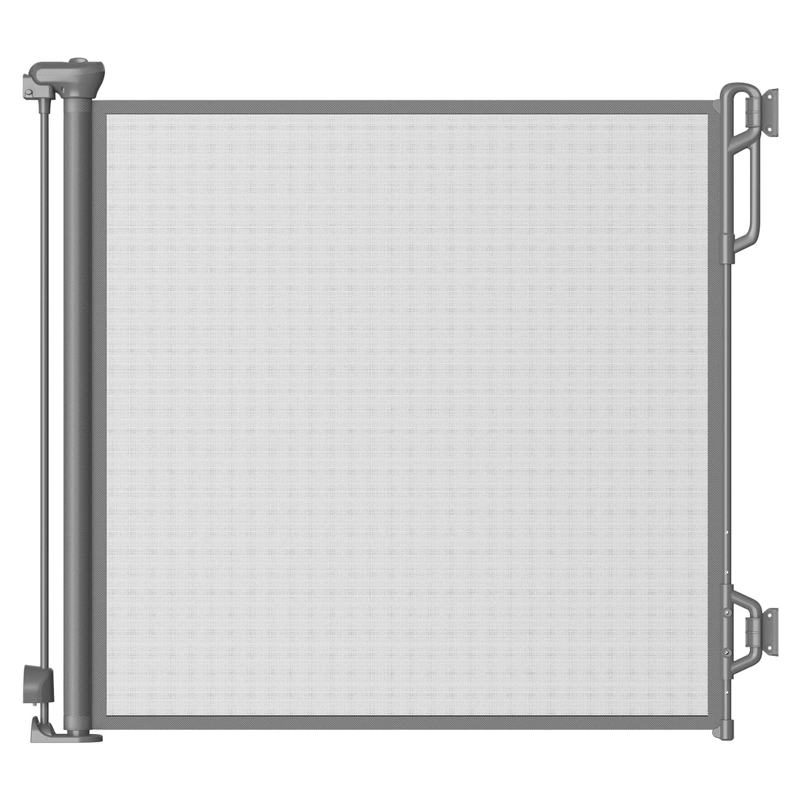 Puerta Retráctil para Bebés SPACEANY 85 x 139.7 cm Gris