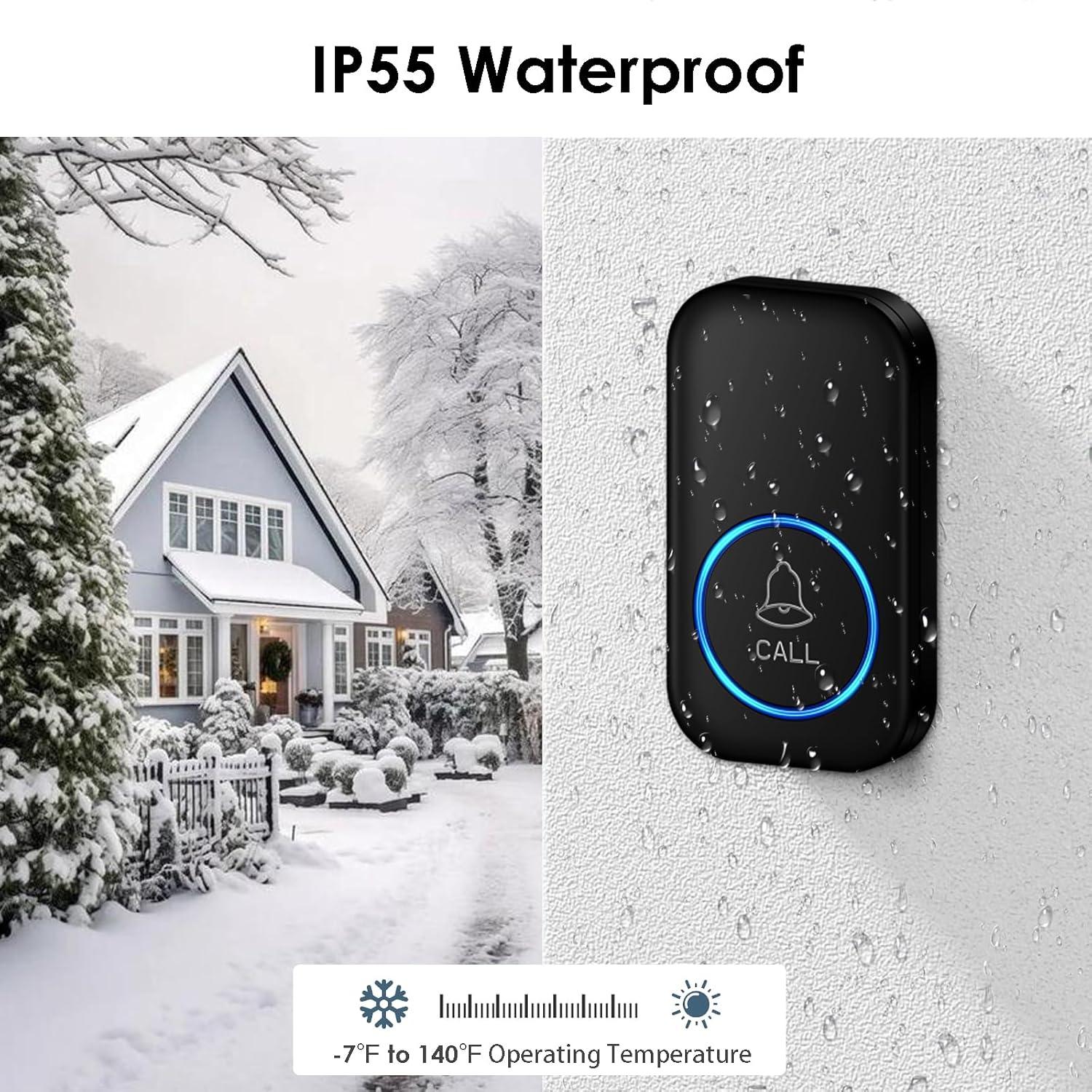 Pulsador de Cuidador FullHouse Inalámbrico 304m SOS IP55
