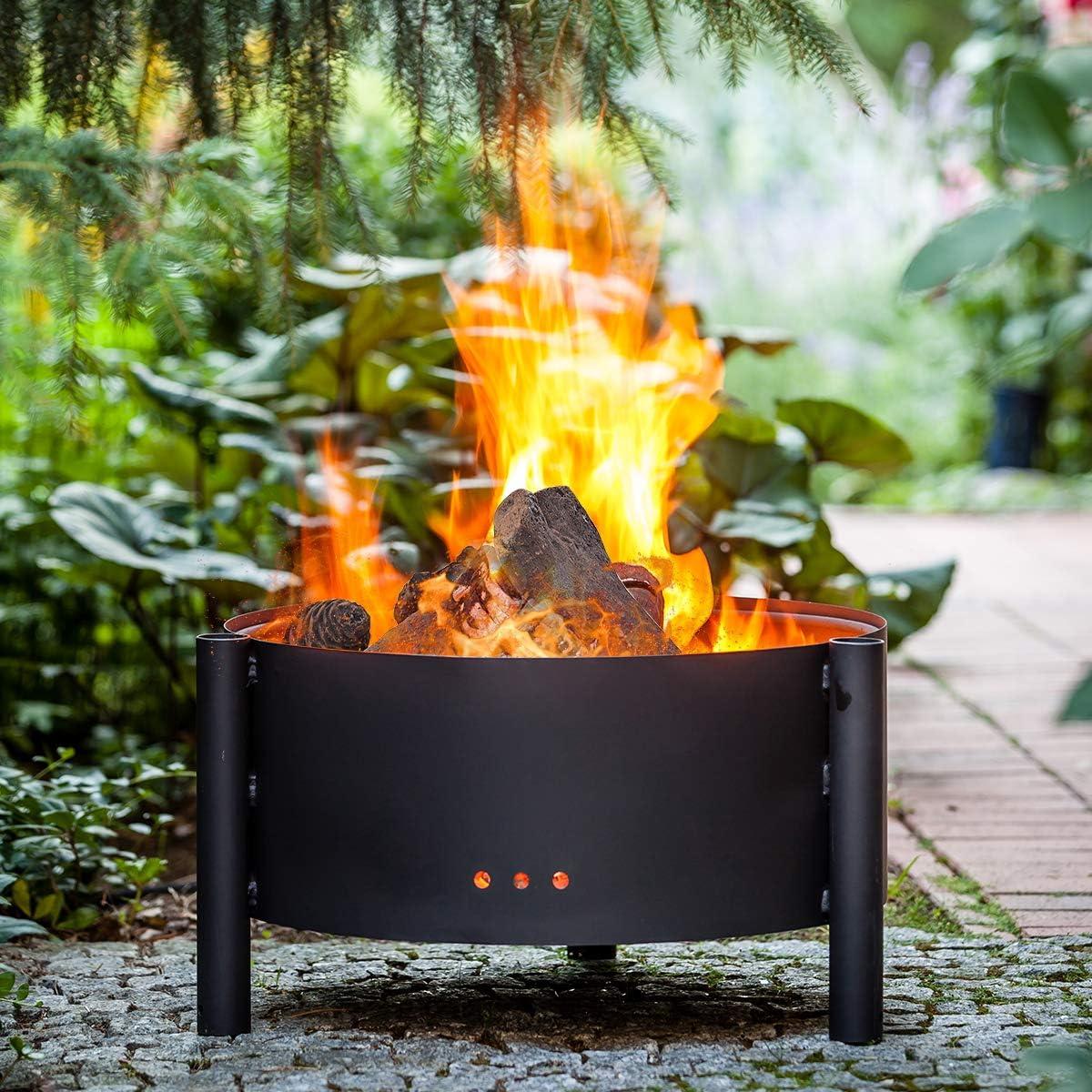 Juego de troncos de cerámica Goplus para chimeneas 9 PCS