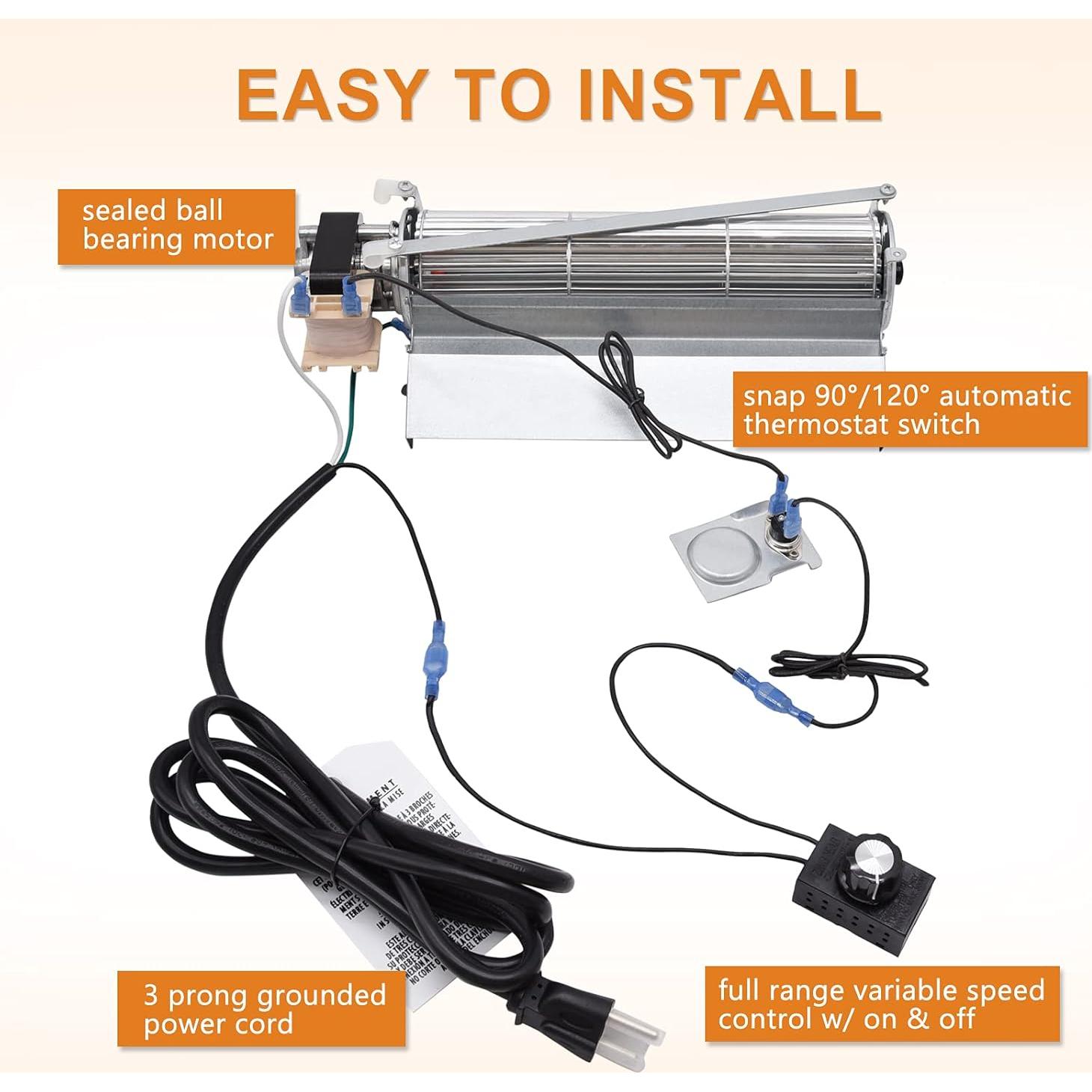 Kit Soplador Chimenea Adviace BLOT 130 CFM 120V