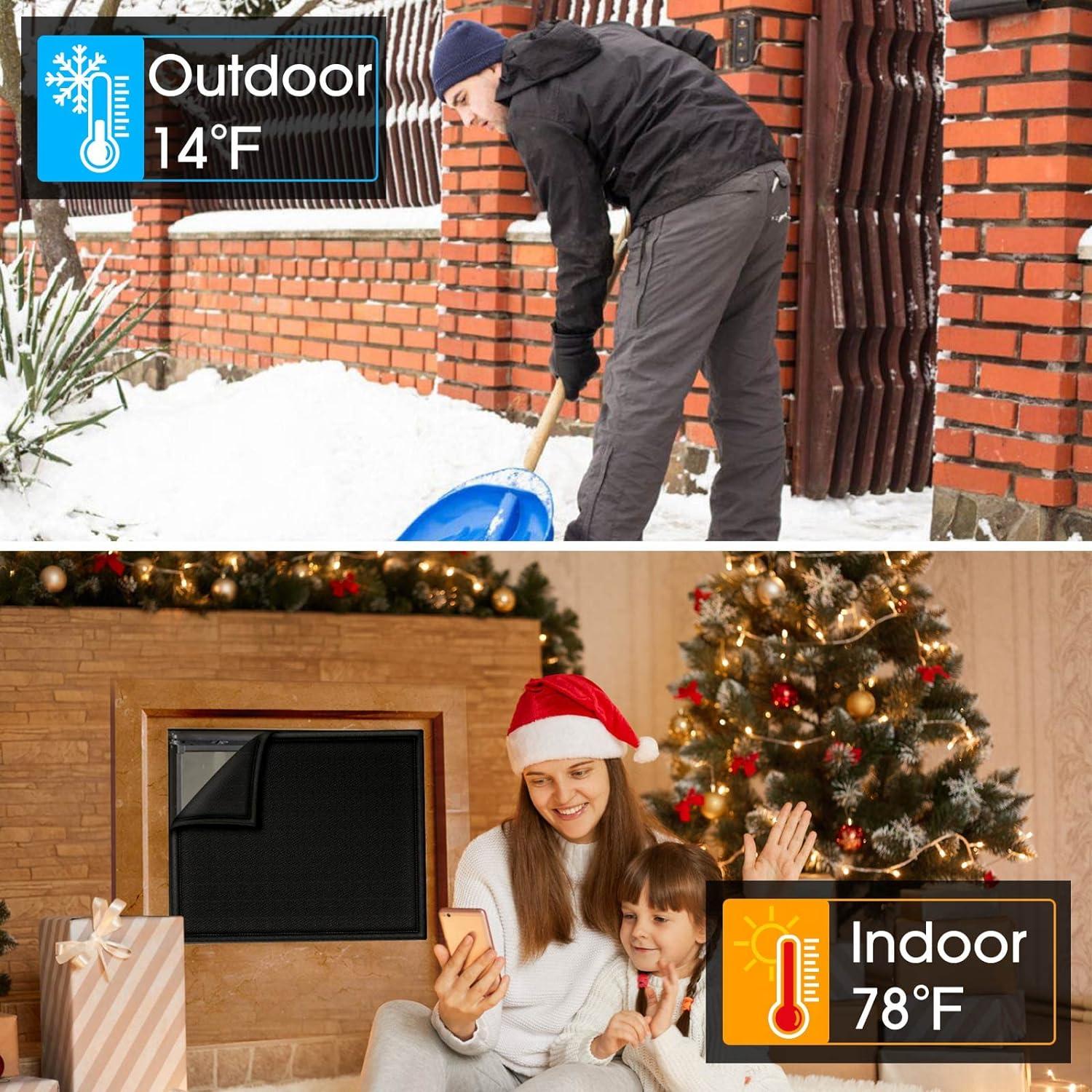 Cubierta Magnética CADARA 90x90 cm para Chimenea Ajustable