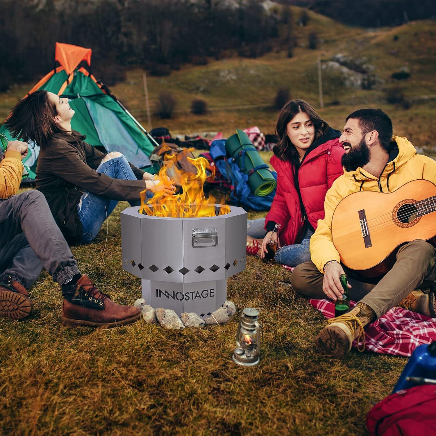 Hoguera Portátil INNO STAGE 53 cm Acero Inoxidable Sin Humo