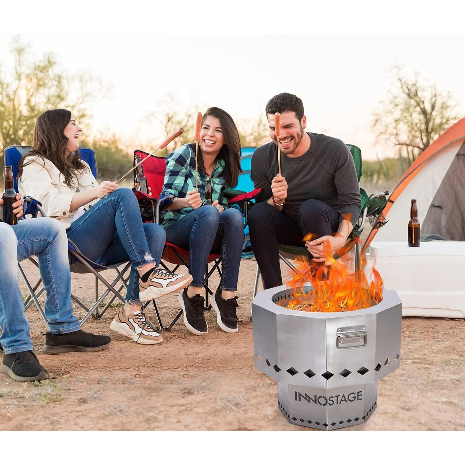 Hoguera Portátil INNO STAGE 53 cm Acero Inoxidable Sin Humo