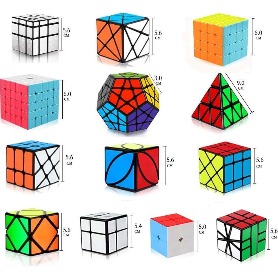 Conjunto de Cubos de Velocidad 13 Piezas Yongjun para Niños y Adultos