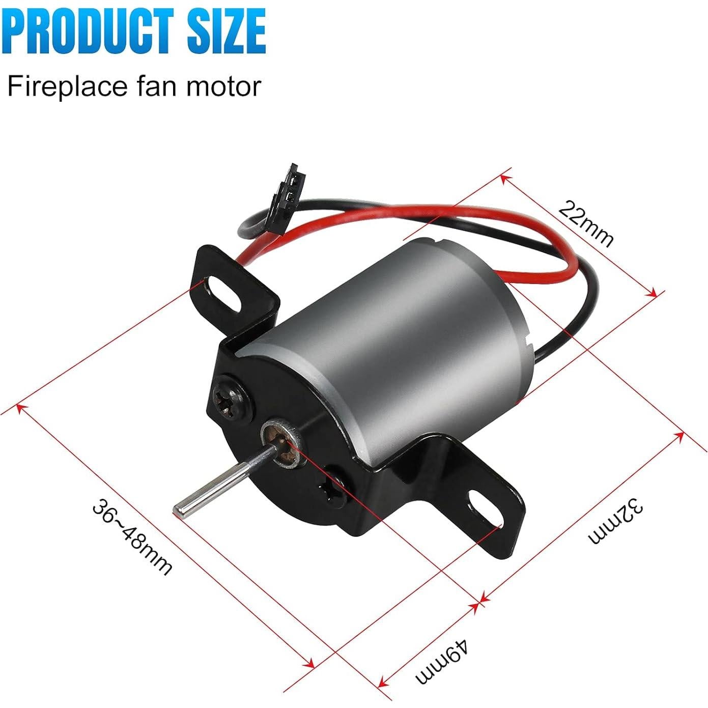 Accesorios Ventilador Chimenea Acekiss Motor y Hoja 40mm