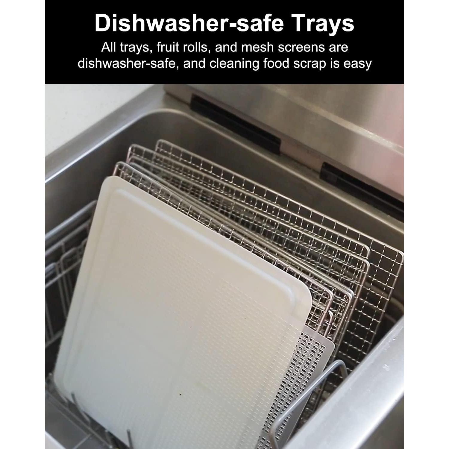 Deshidratador de Alimentos CROWNFUL CF-FD01 7 Bandejas Acero Inoxidable