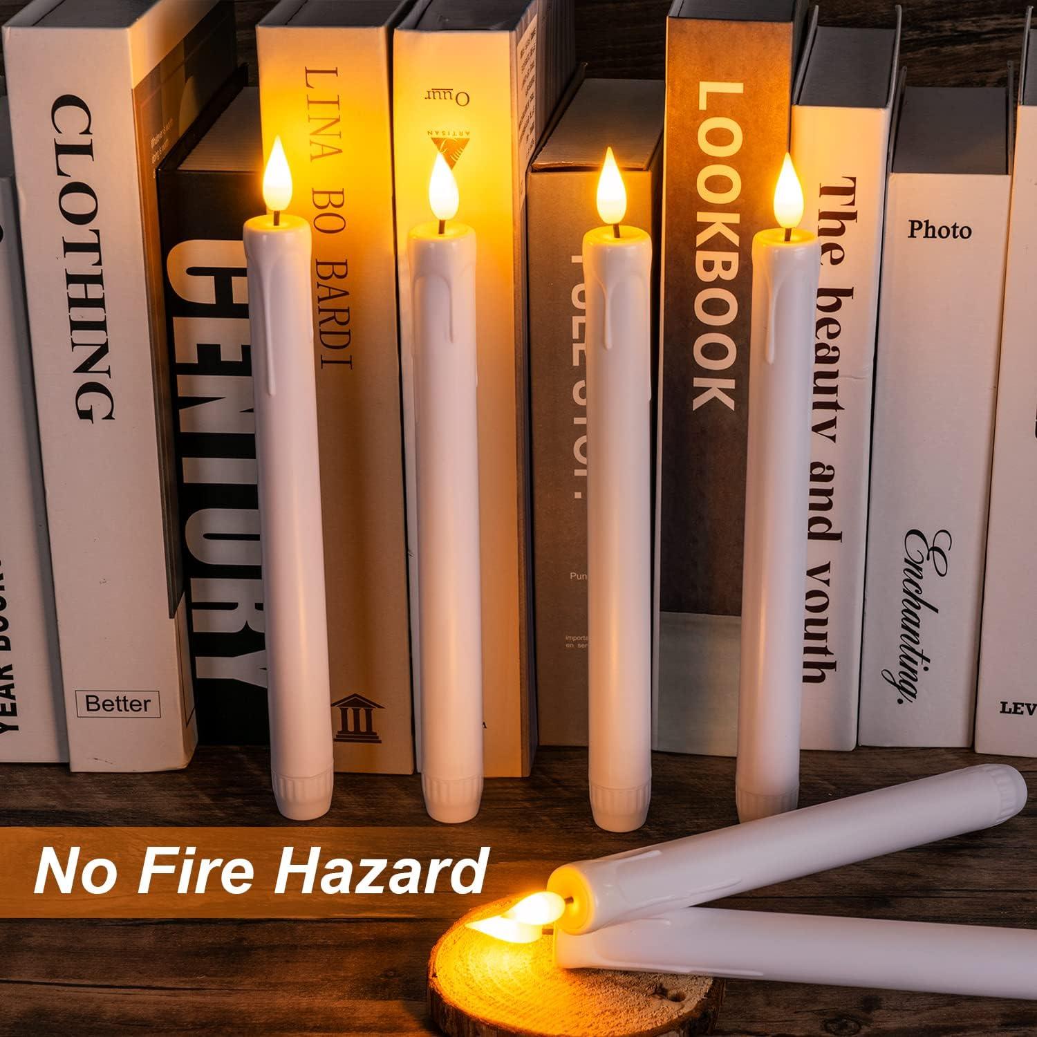 Homemory 3 Velas LED Sin Llama Blancas con Control Remoto