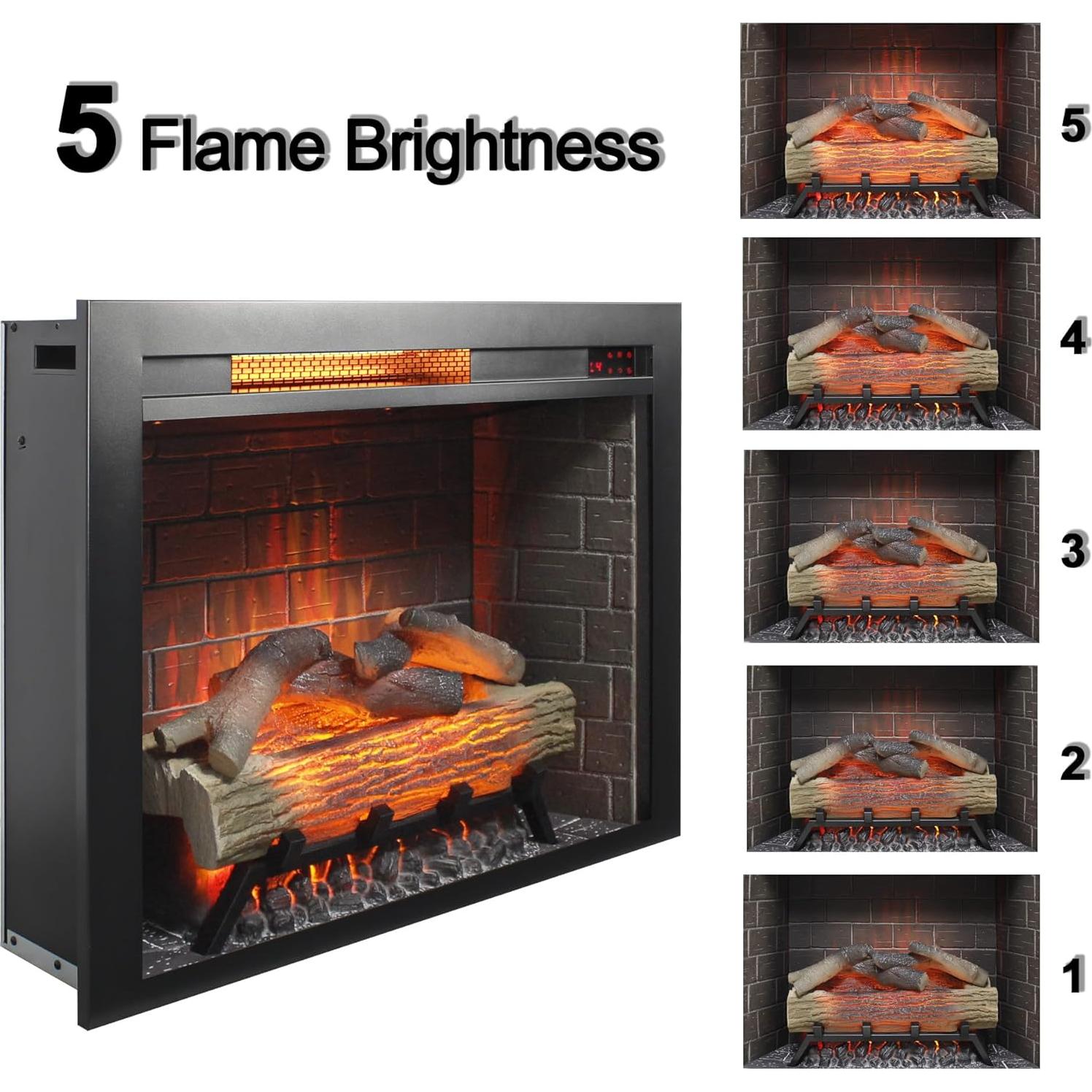 Chimenea Eléctrica Genérico 70 cm Infrarroja con Panel Táctil